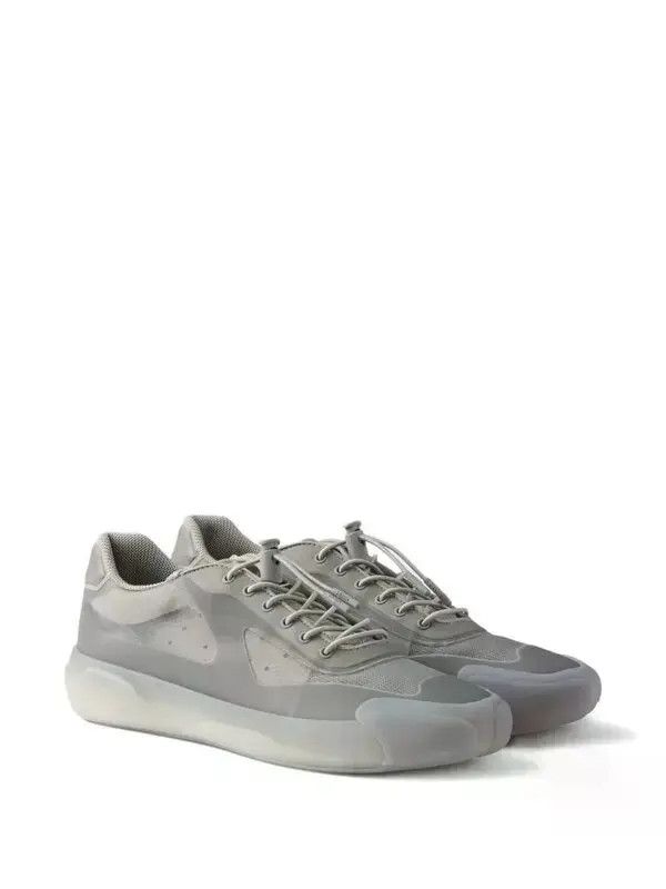 Prada o1mt1gz0226 America's Cup Re-Nylon Bike Fabric Sneakers Grey Size US 12 / EU 45 - 2 Thumbnail