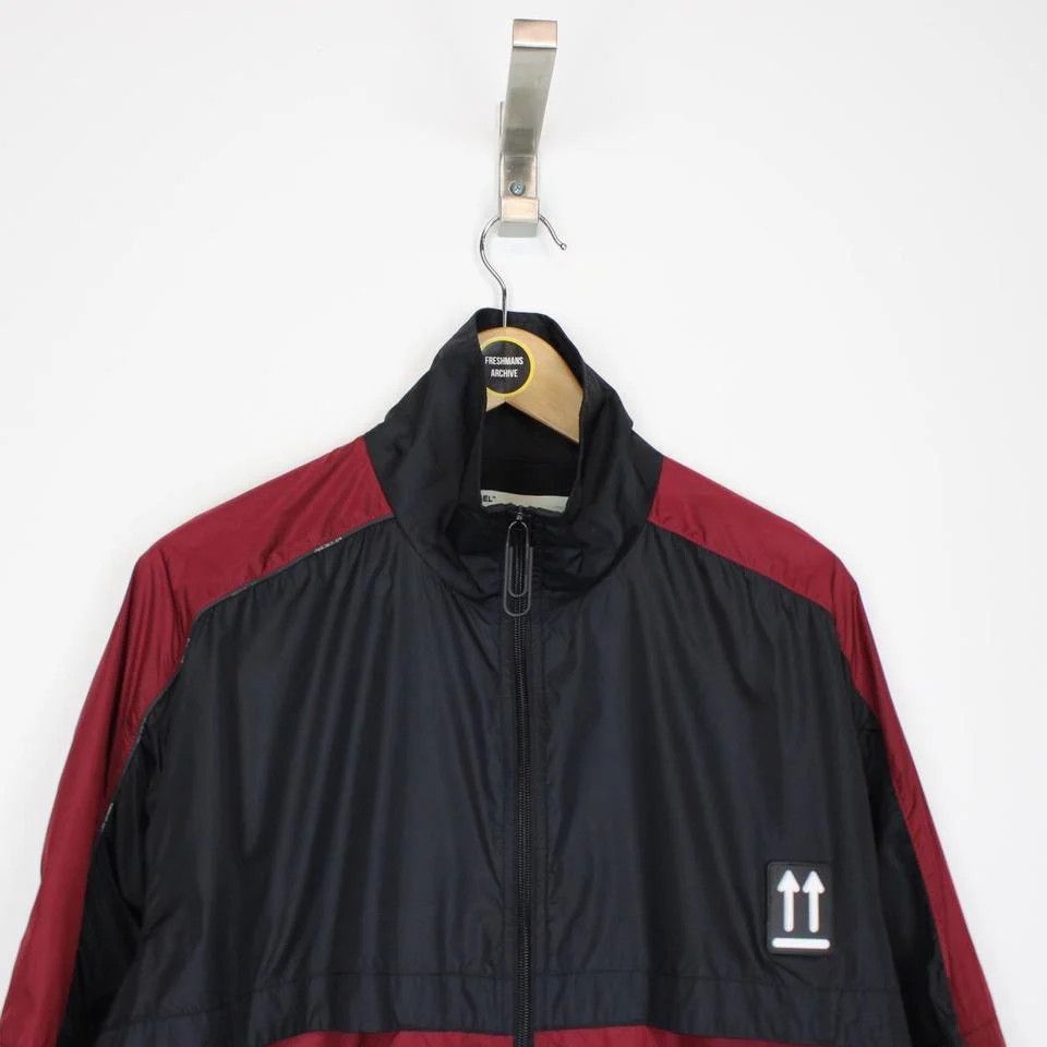 Off-White o1y0225 Turtleneck Jacket in Burgundy/Black Size US XXS / EU 40 - 2 Thumbnail