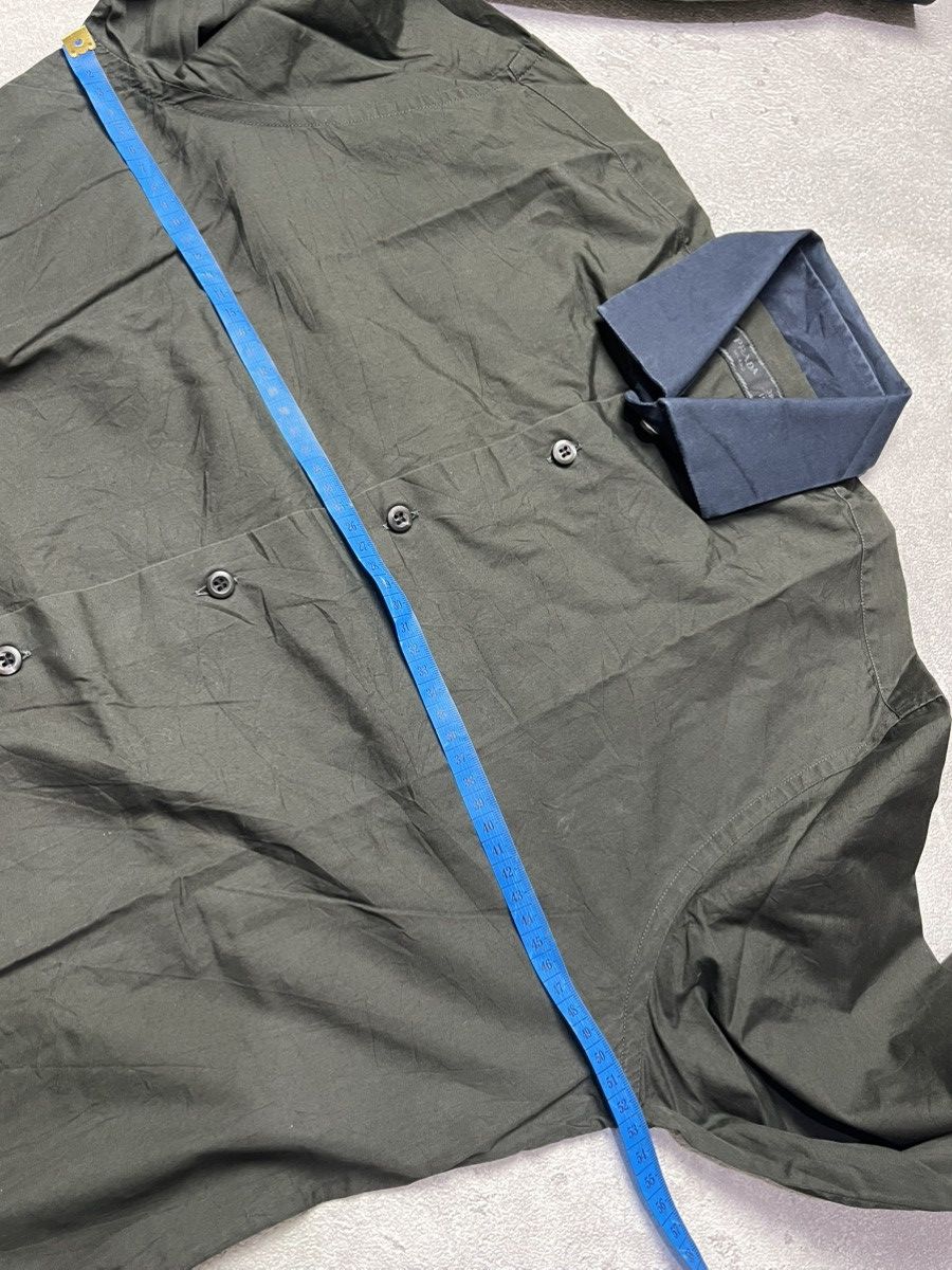 Prada Prada Milano Button Up Olive / Navy Size US M / EU 48-50 / 2 - 7 Thumbnail