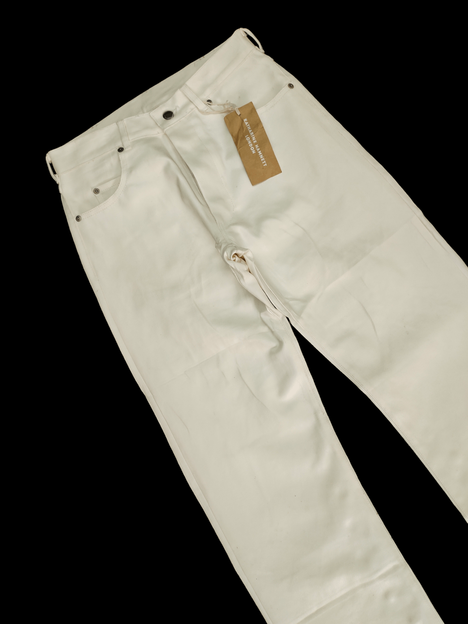 Katharine Hamnett London Katharine Hamnett London White Coated Denim Pants Size US 28 / EU 44 - 6 Thumbnail