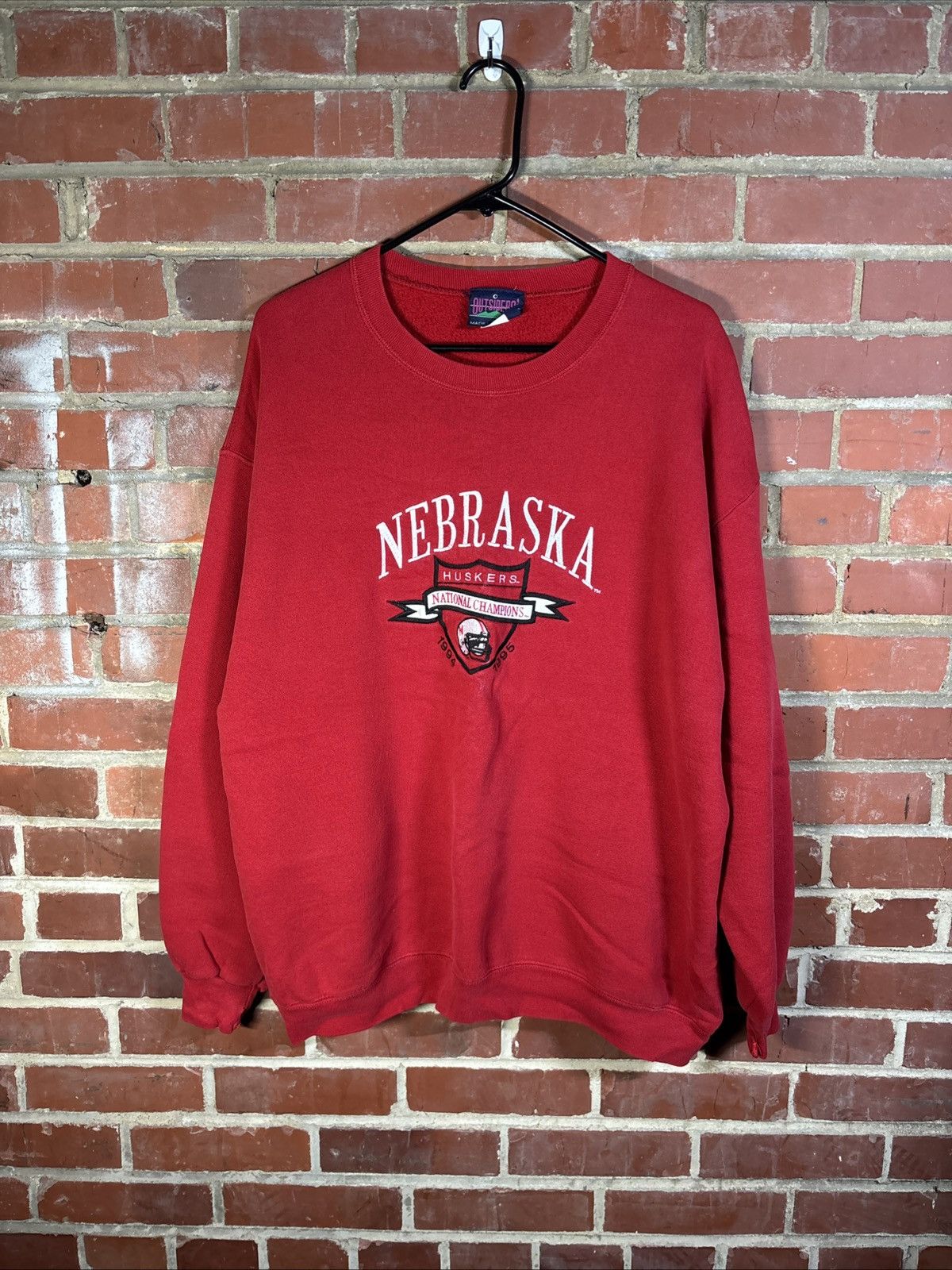 NCAA Vintage 90s Nebraska Huskers National Champs Sweater Sz XL Size US XL / EU 56 / 4 - 1 Thumbnail
