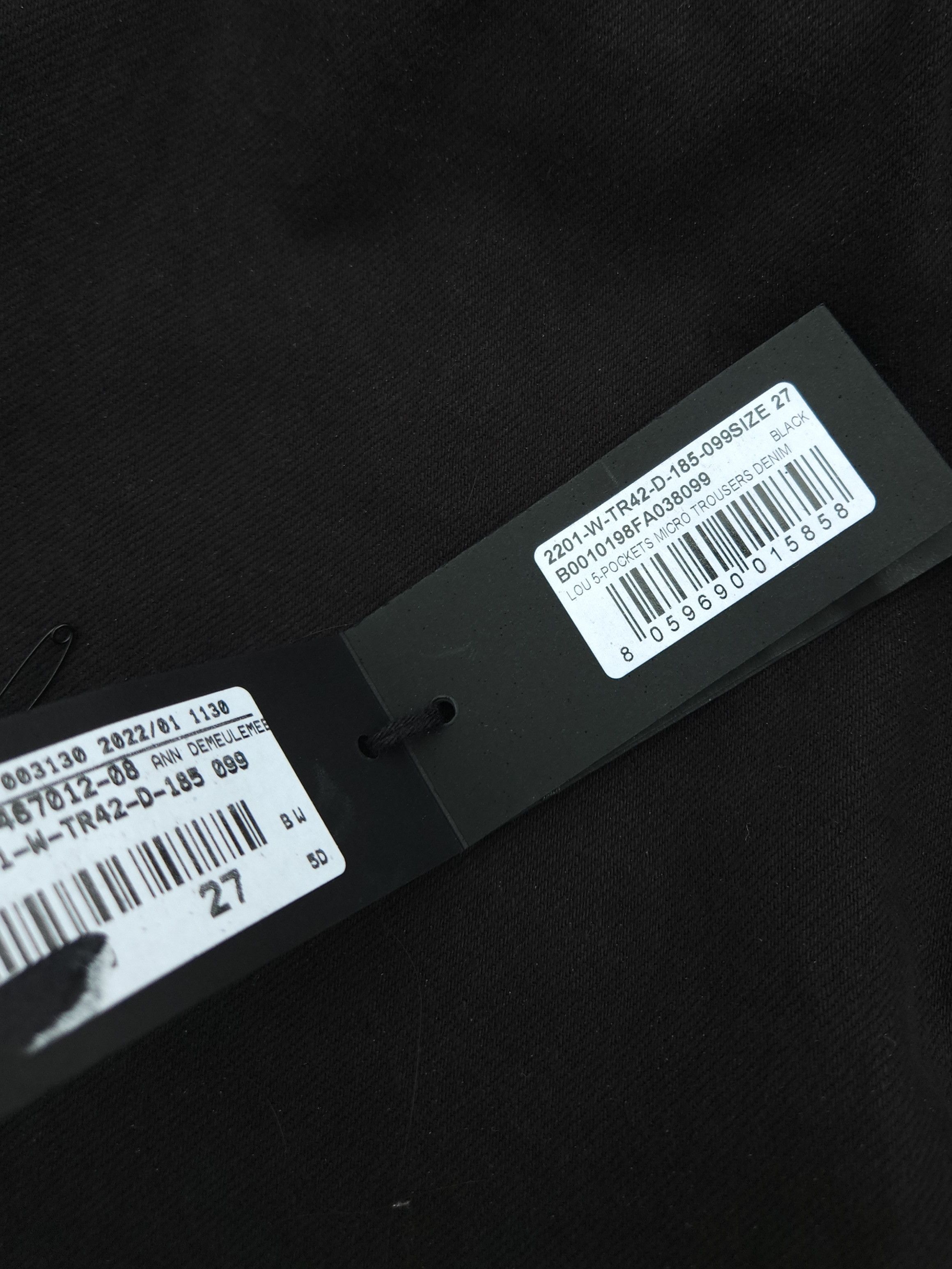 Ann Demeulemeester Ann Demeulemeester "Lou" Micro Denim Trousers Size 32" / US 10 / IT 46 - 7 Thumbnail