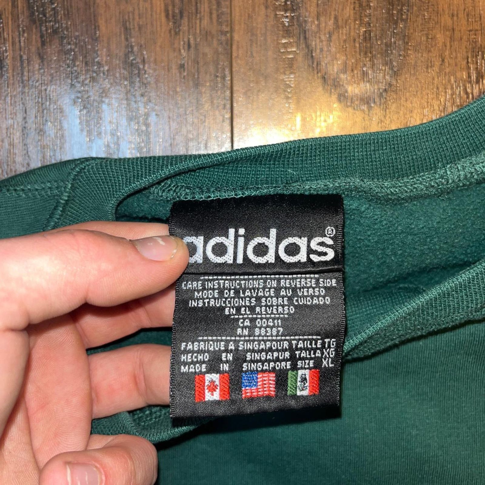 Adidas Vintage Embroidered Green Adidas Soccer Crewneck Size XL / US 12-14 / IT 48-50 - 2 Thumbnail