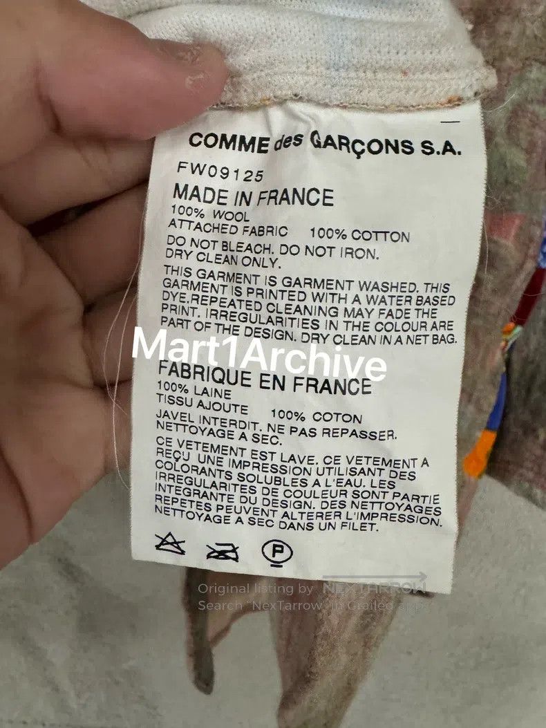 Comme des Garcons Comme Des Garcons Tapestry wool patchwork shirt Size S / US 4 / IT 40 - 7 Thumbnail