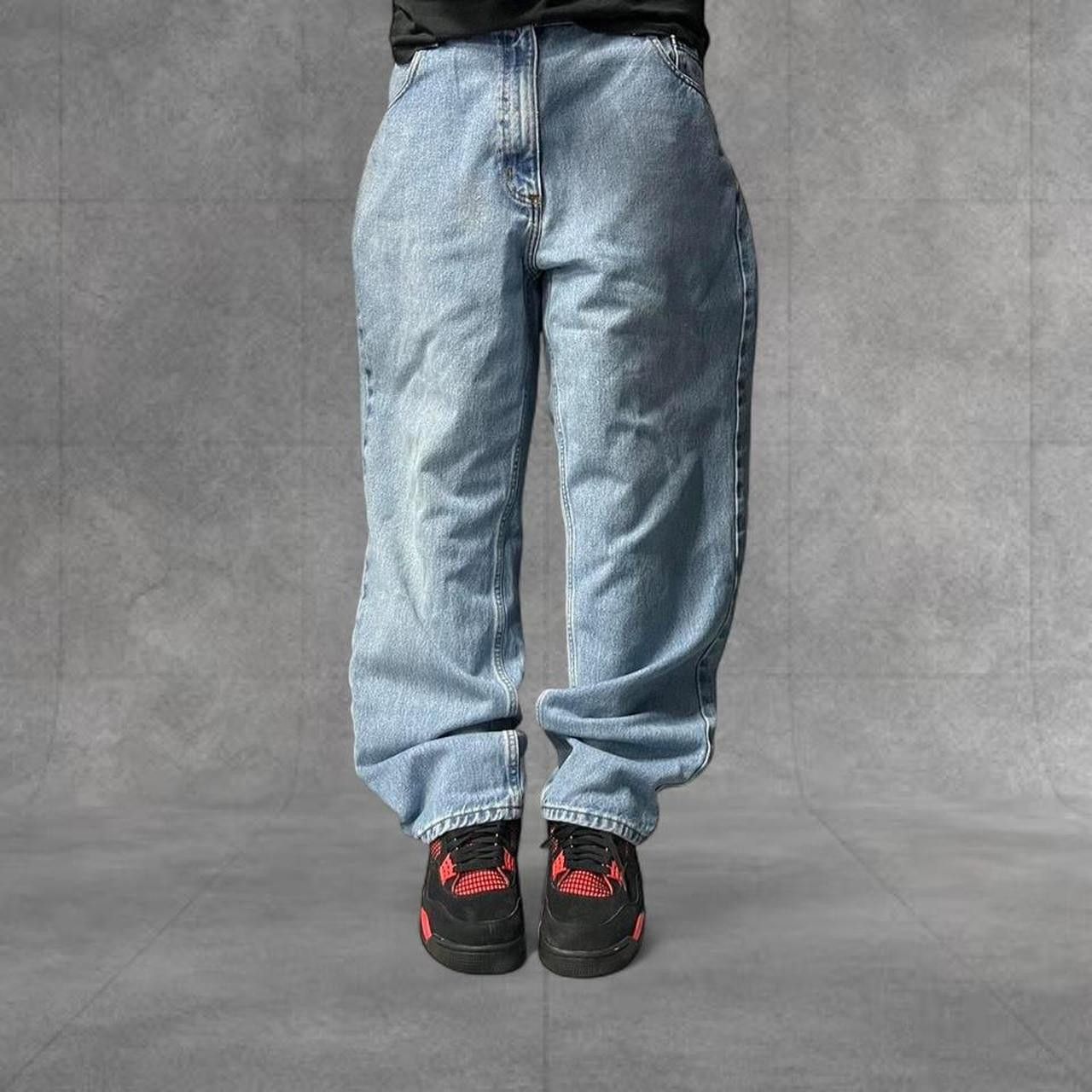 Vintage Crazy Vintage Y2K/2000s Skater Style Essential Light Wash Denim jeans! Size US 38 / EU 54 - 1 Thumbnail
