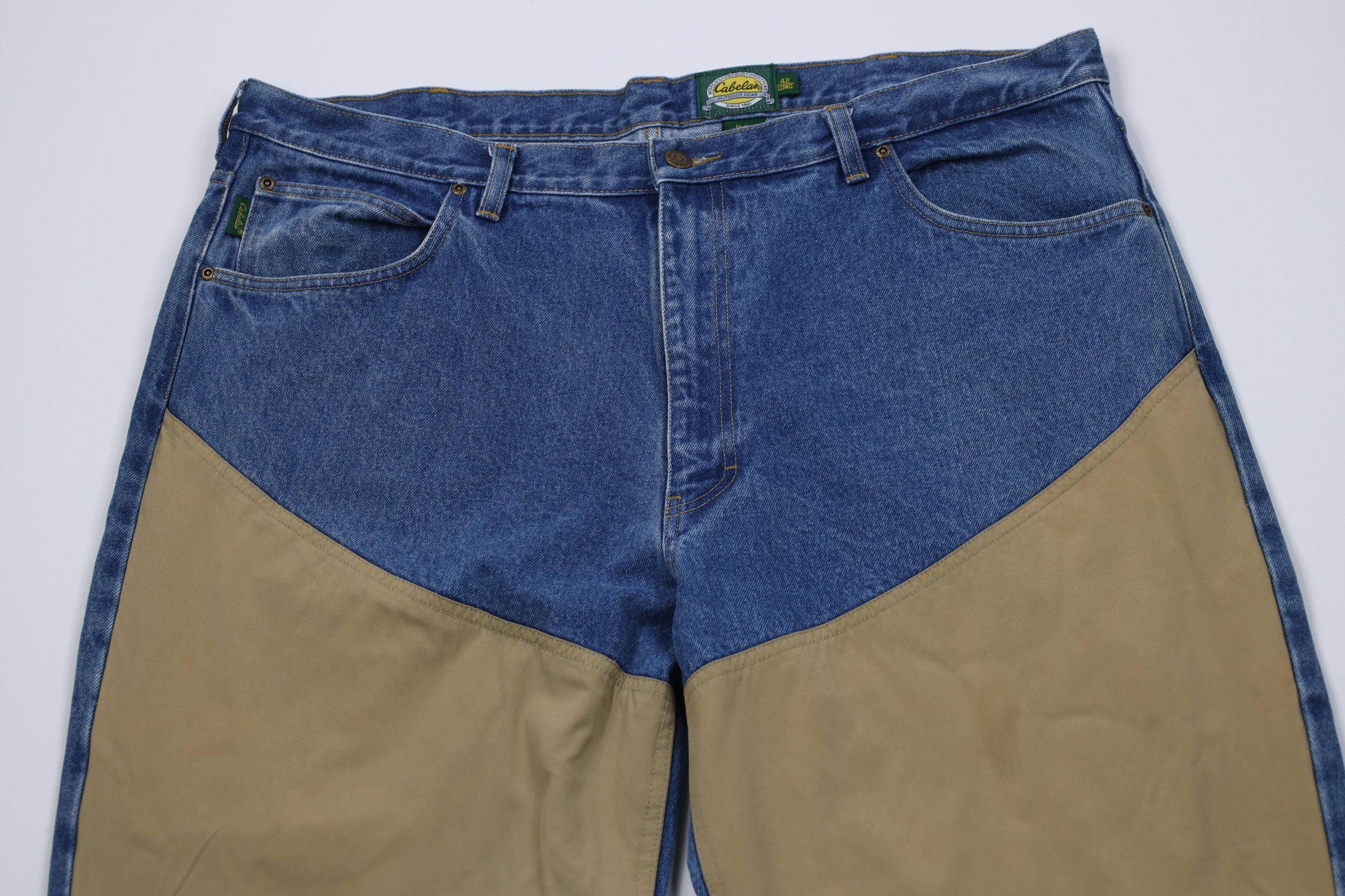 Cabelas Vintage 90s Cabelas Field Brush Denim Jeans Blue Cotton Size US 42 / EU 58 - 2 Thumbnail