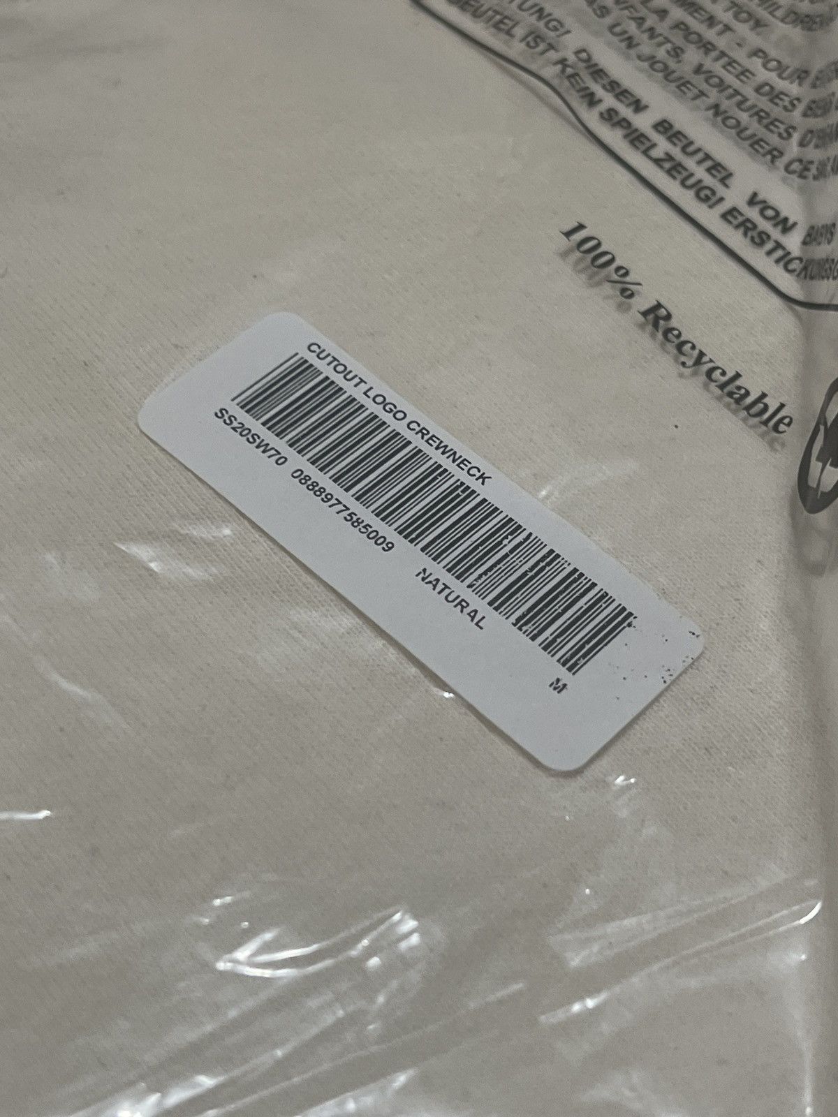 Supreme Supreme Cutout Logo Crewneck (SS20) Size US M / EU 48-50 / 2 - 6 Thumbnail