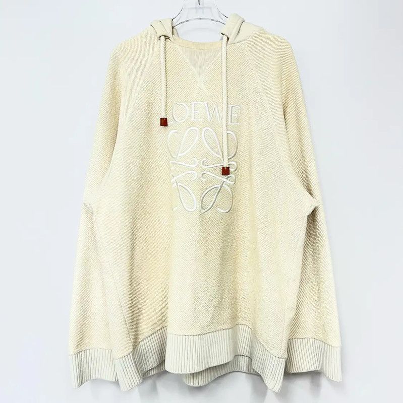 Loewe Loewe Beige Long Sleeve Hoodie for Men 0089 Size US S / EU 44-46 / 1 - 1 Thumbnail