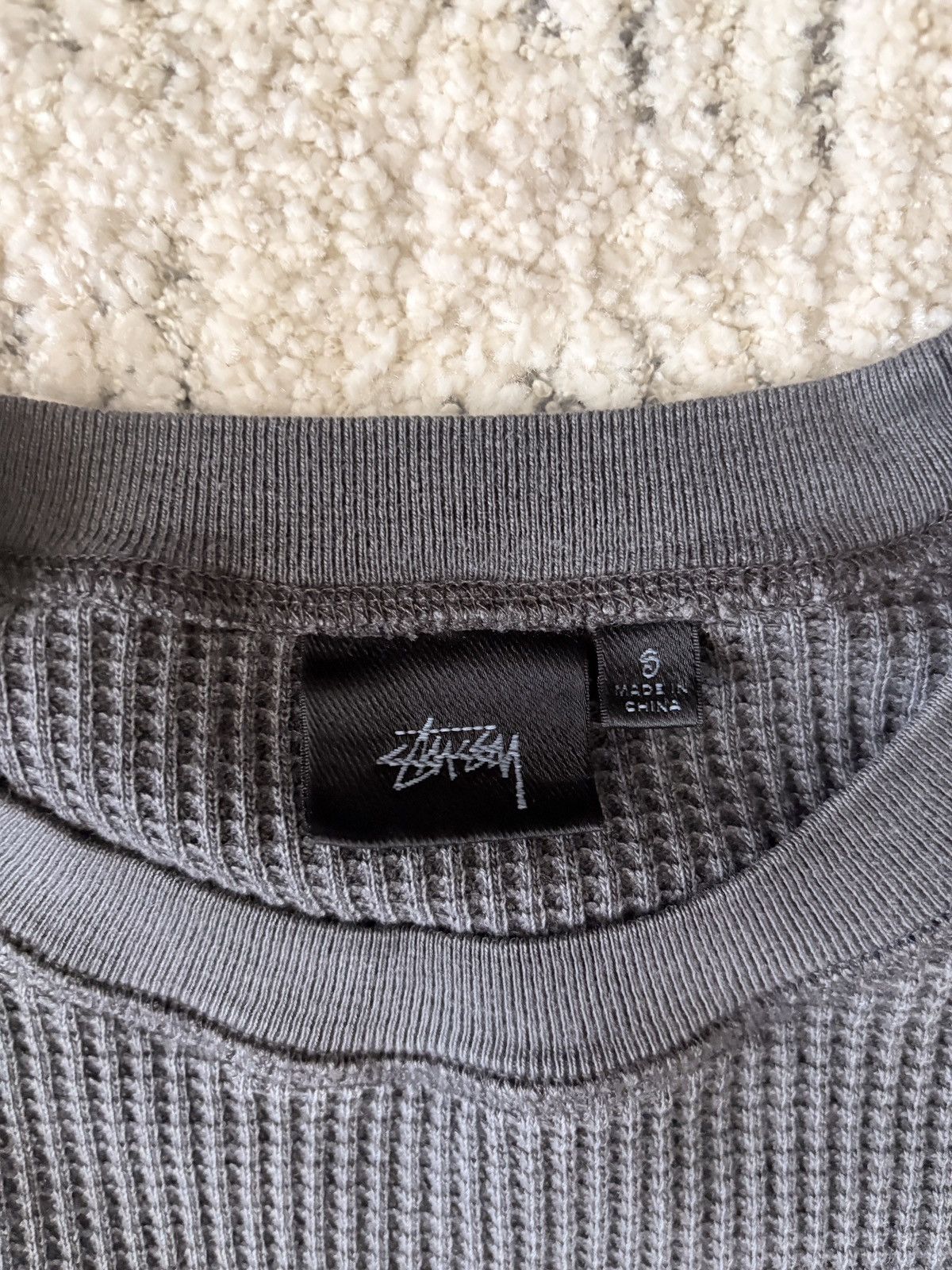 Stussy Stussy Longsleeve Thermal Washed Black Size US S / EU 44-46 / 1 - 3 Thumbnail