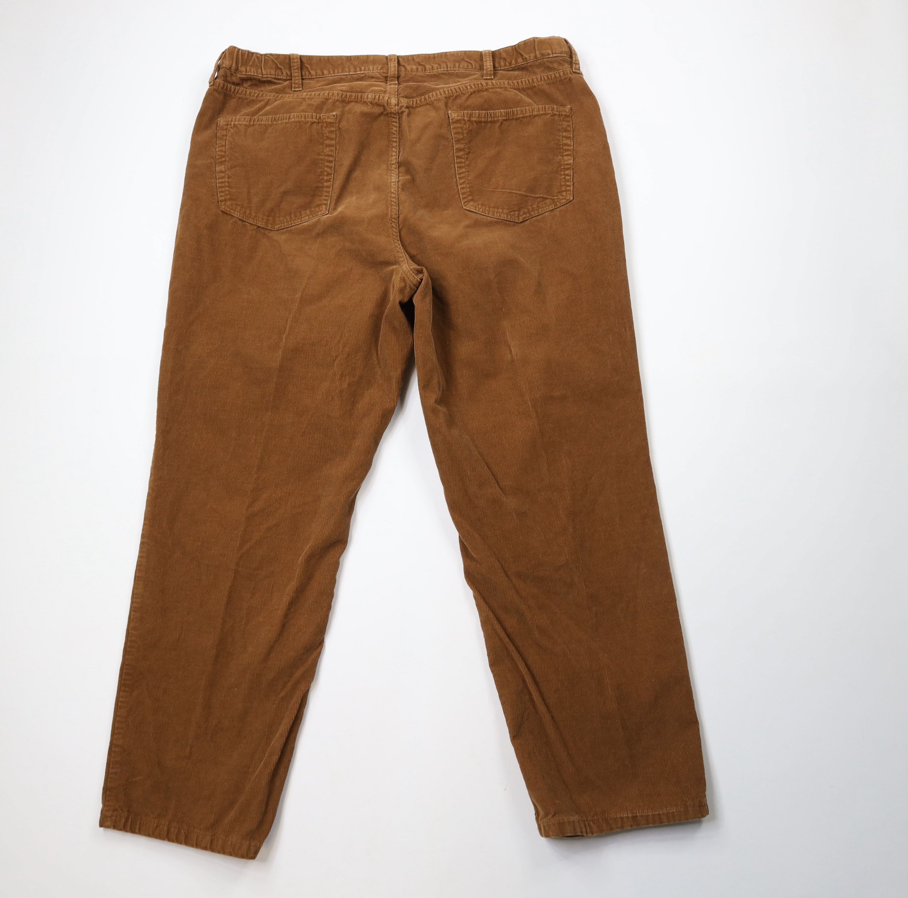 Lands' End × Vintage Vintage Lands End Fit Faded Wide Leg Corduroy Pants Brown Size US 44 / EU 60 - 7 Thumbnail