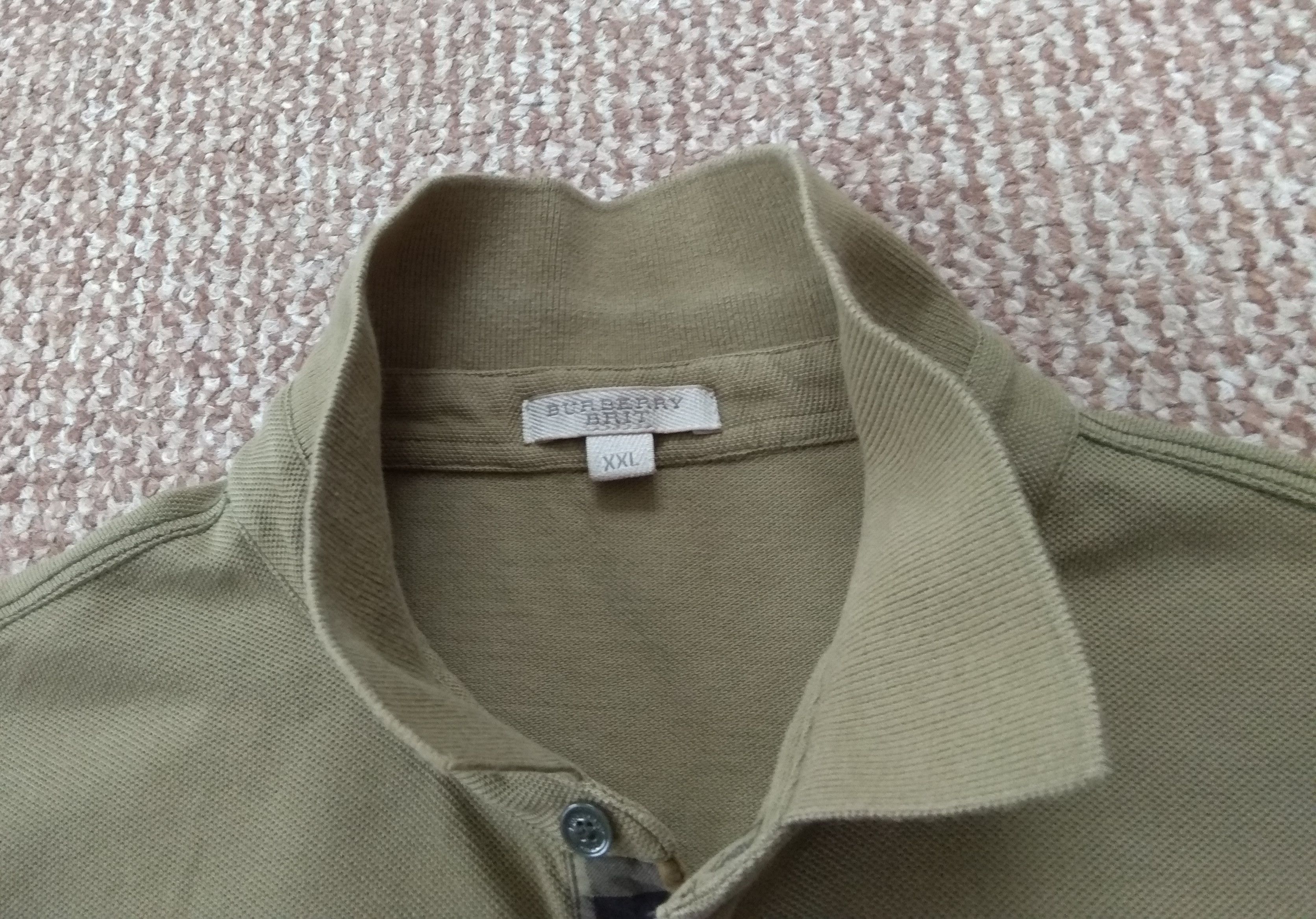 Burberry Burberry Brit Long Sleeve Polo Shirt Size US XXL / EU 58 / 5 - 6 Thumbnail