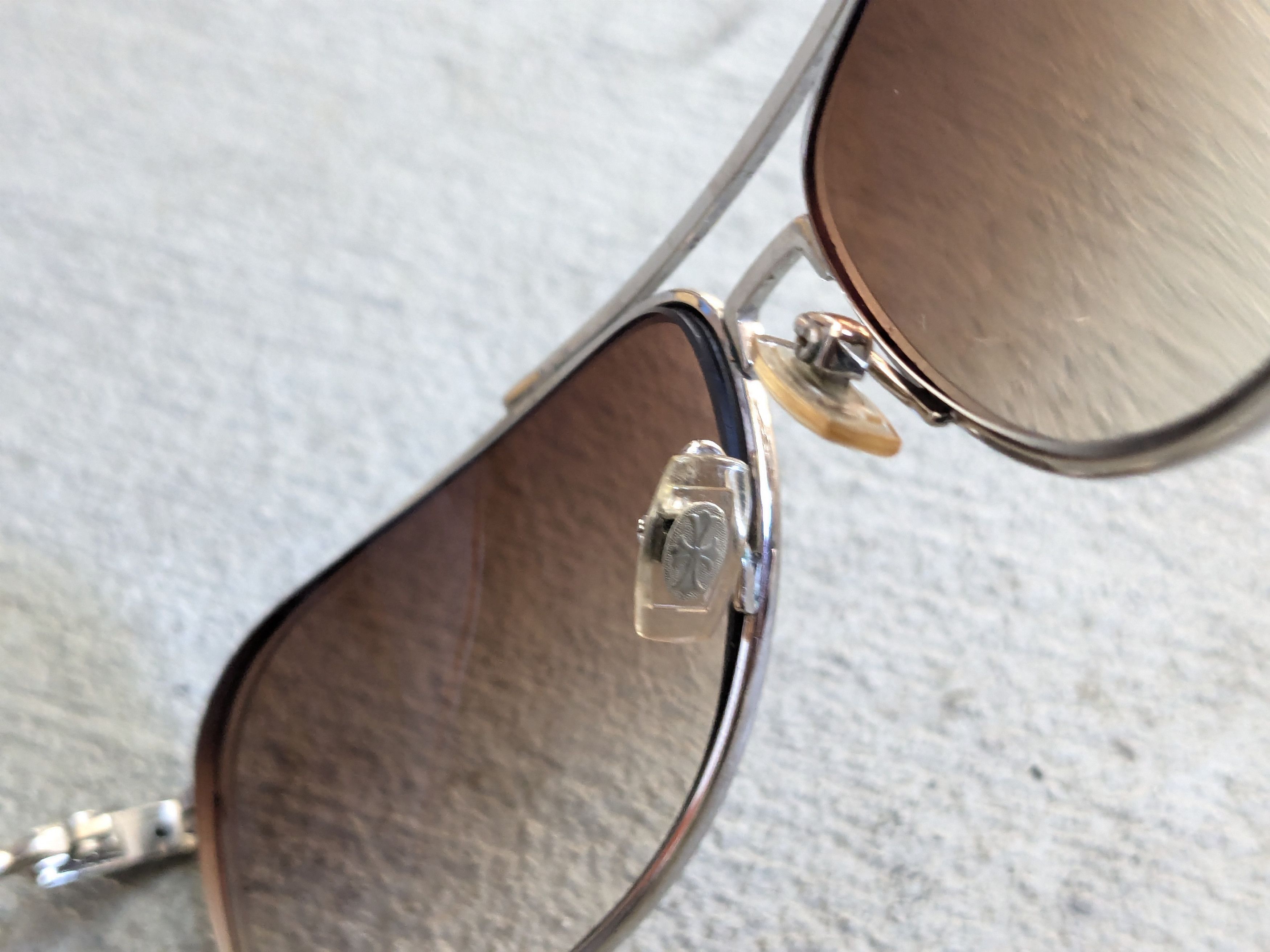 Chrome Hearts Chrome Hearts Sunglasses 'Kustom' Orange Leather Aviator Size ONE SIZE - 9 Thumbnail