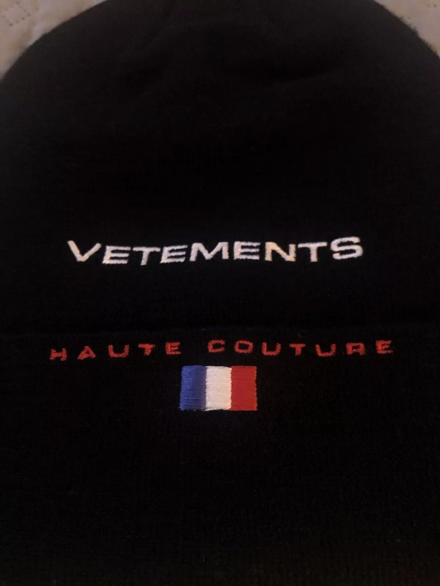 Vetements Vetements Haute Couture Reebok Beanie Black Size ONE SIZE - 3 Thumbnail