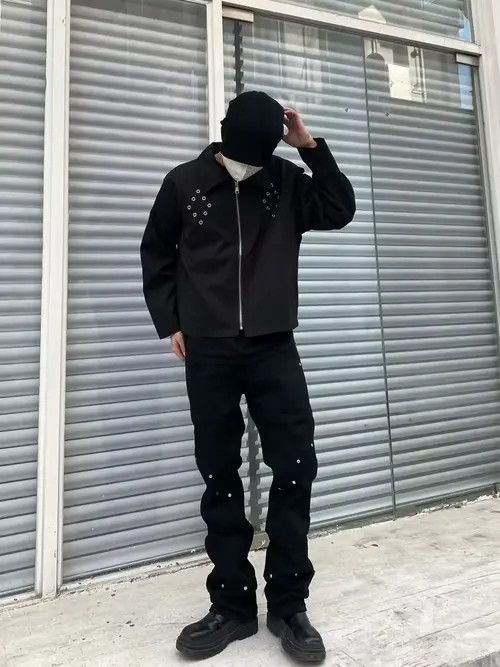 Jean multi function punk design skate fashion cargo pants Size US 34 / EU 50 - 3 Thumbnail