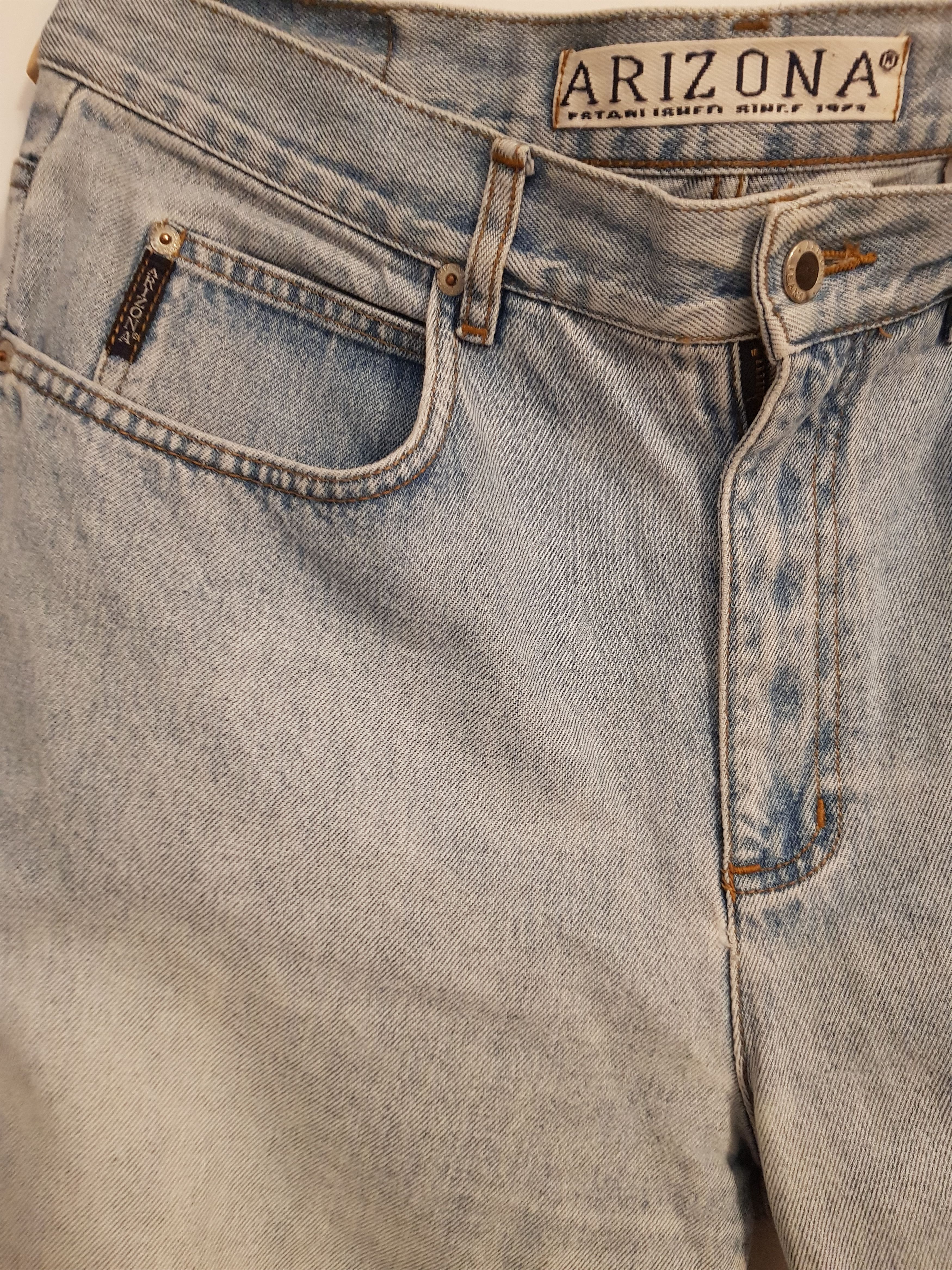 Arizona Jean Co. Arizona Vintage 90s High Waist Mom Jeans Acid Wash EU44 Size 36" / US 14 / IT 50 - 2 Thumbnail