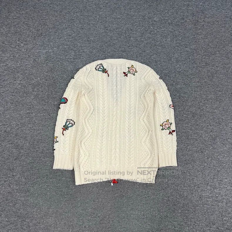 Valentino Valentino Heavy industry embroidered knitted cardigan Size XS / US 0-2 / IT 36-38 - 2 Thumbnail