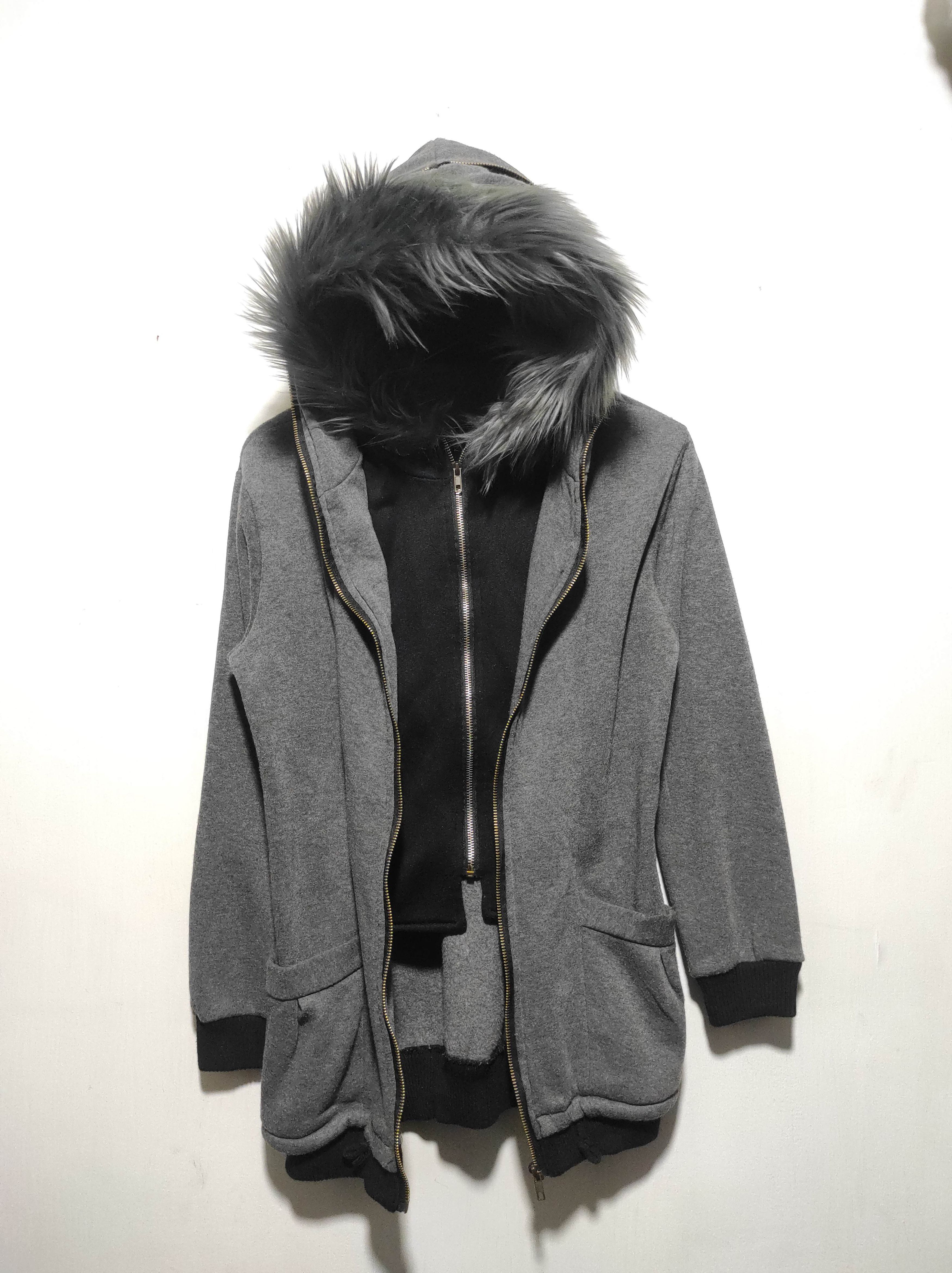 Hysteric Glamour Double Layer Grey Fur Hoodie if6was9 LGB style Size US S / EU 44-46 / 1 - 8 Thumbnail