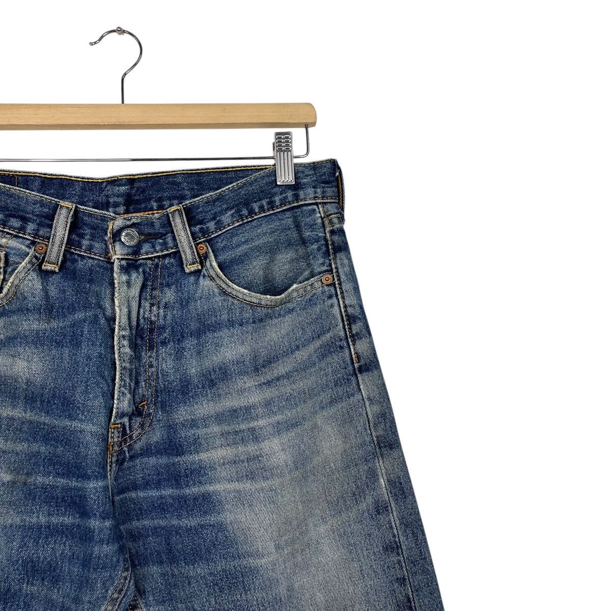 Levi's Vintage Y2k Levis Lot 505 Distressed Denim Size US 30 / EU 46 - 5 Thumbnail