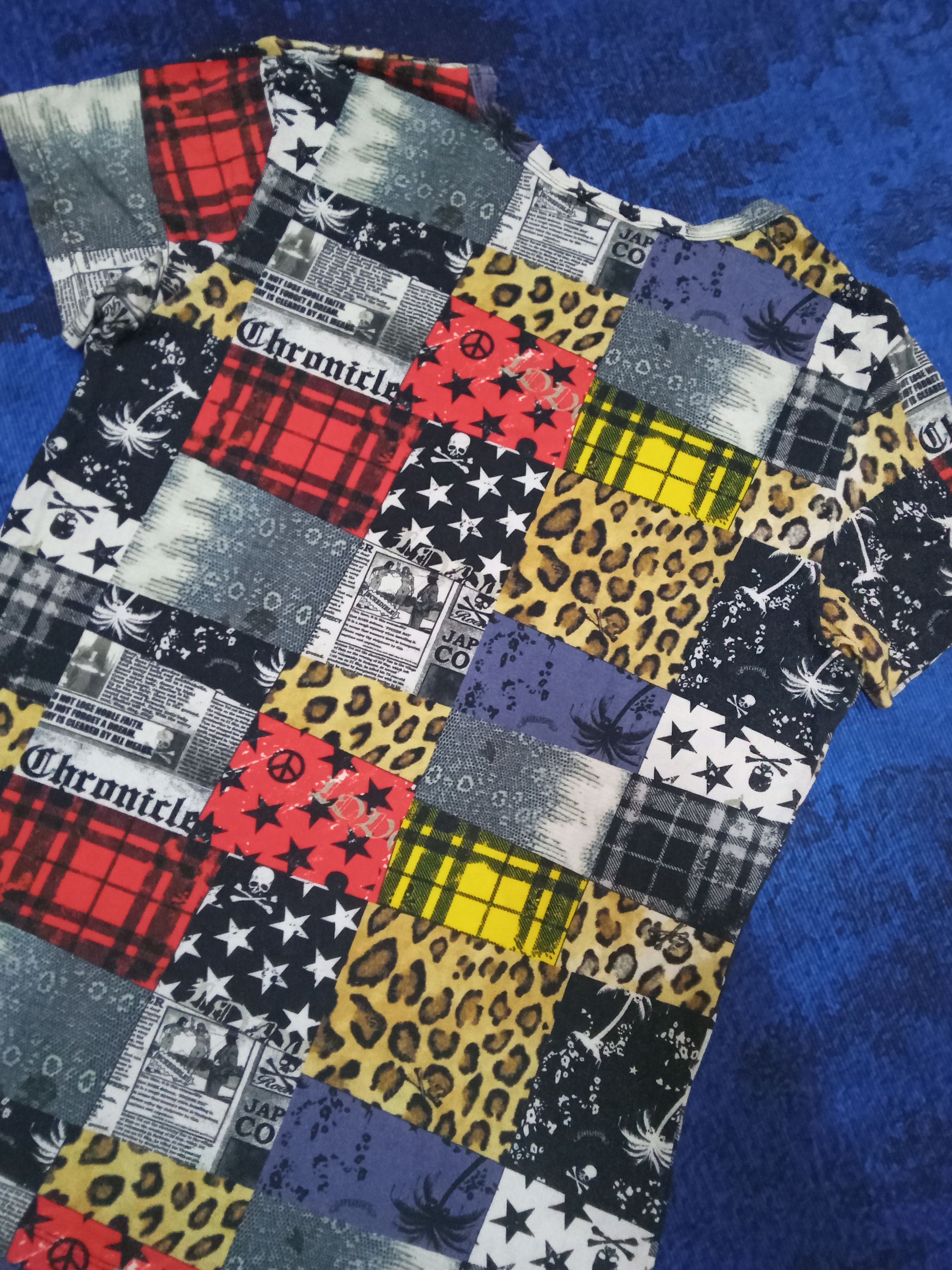Roen Roen Patchwork Punk Design T Shirt Size L / US 10 / IT 46 - 2 Thumbnail