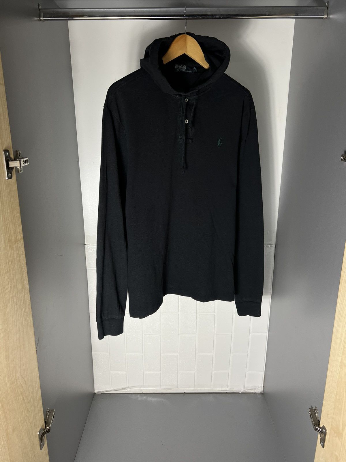 Polo Ralph Lauren VINTAGE POLO RALPH LAUREN HOODIE RETRO DESIGNER CASUAL 90s Size US L / EU 52-54 / 3 - 3 Thumbnail