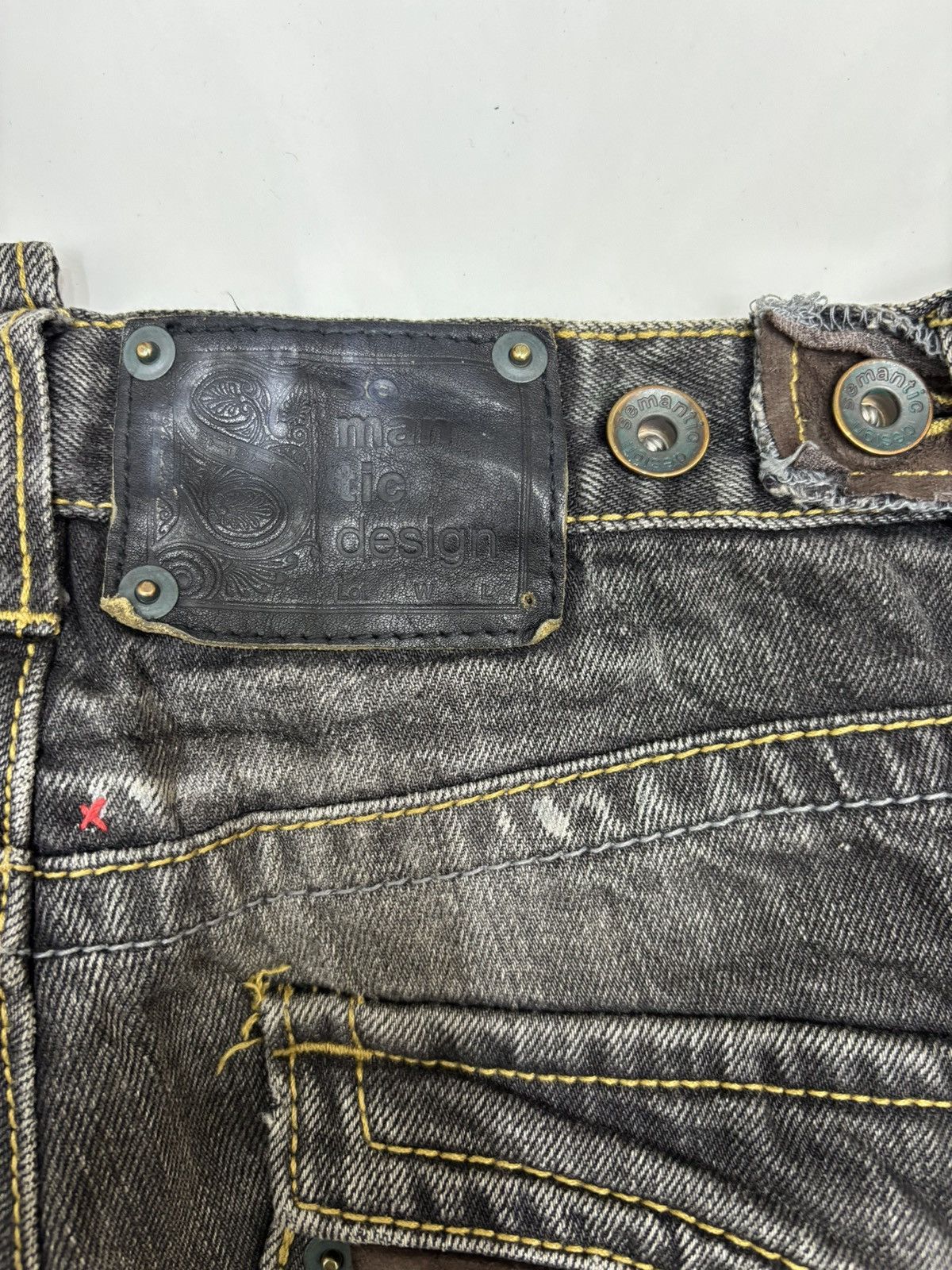 semanticdesign Semantic Design Punk Gothic Bootcut Distress Jeans Size 30" / US 8 / IT 44 - 14 Thumbnail