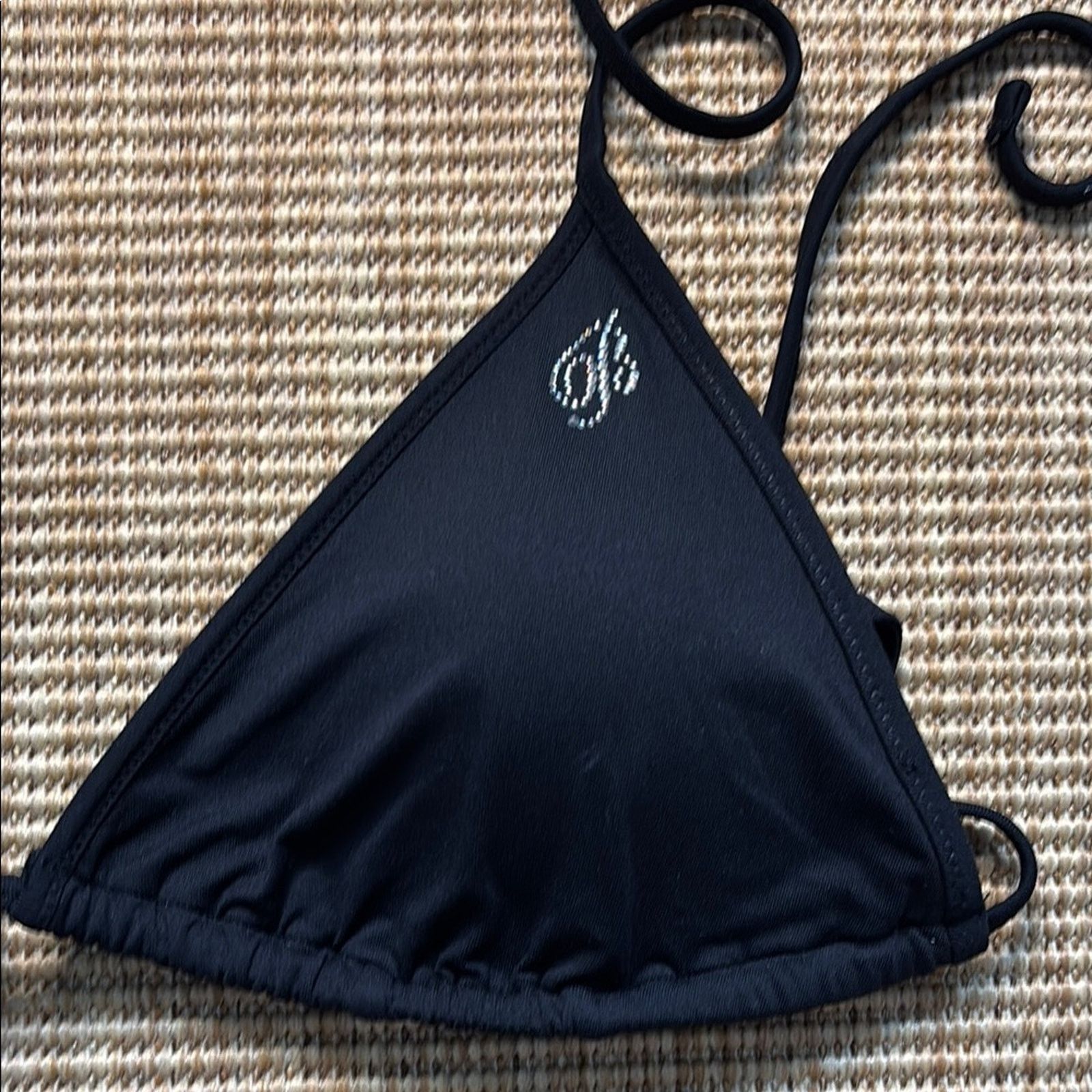 Blumarine NWT Blumarine Black Triangle Bikini Set Swimwear Size L Size ONE SIZE - 2 Thumbnail