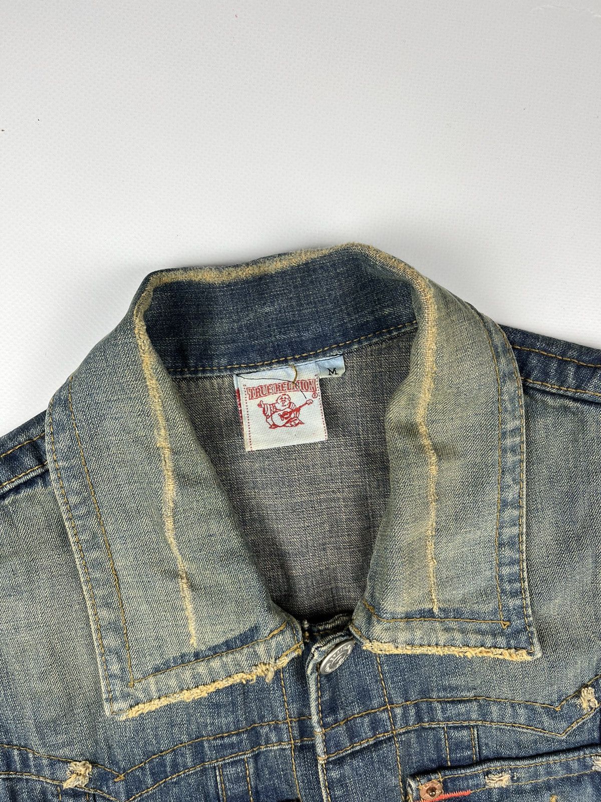 True Religion True Religion Row Seat denim jeans vest jacket y2k style Size M / US 6-8 / IT 42-44 - 3 Thumbnail