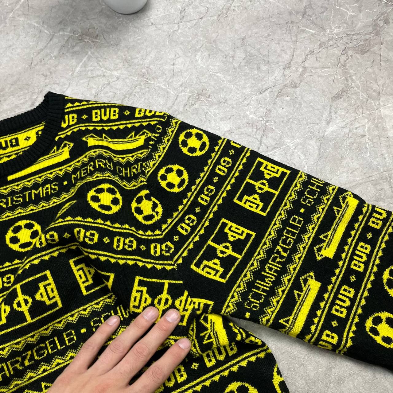 Vintage BVB Borussia Dortmund Sweater Monogram Sweater Mens Size XL Size US XL / EU 56 / 4 - 11 Thumbnail