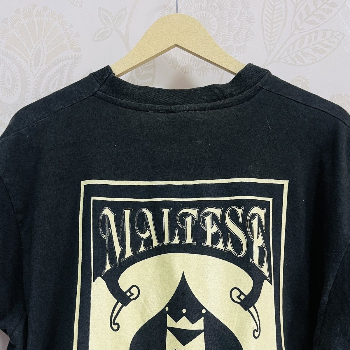 Vintage Faded Black MALTESE Rider Back Play Hard TShirt Size US L / EU 52-54 / 3 - 20 Thumbnail