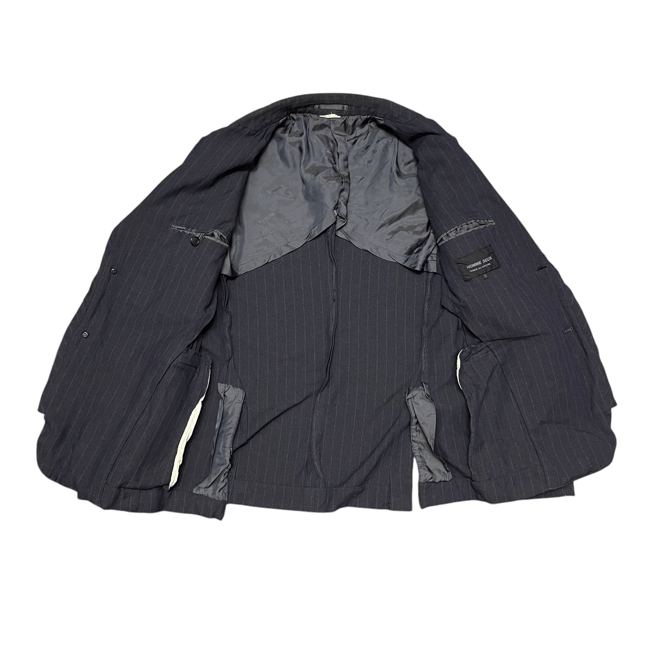 Comme des Garcons Homme Deux AD2016 Comme Des Garcons Homme Deux Striped Balzer Jacket Size US XS / EU 42 / 0 - 6 Thumbnail