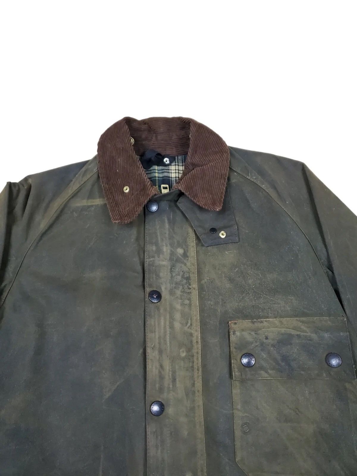 Barbour Vintage Barbour Waxed Solway Zipper Jacket Size US L / EU 52-54 / 3 - 4 Thumbnail