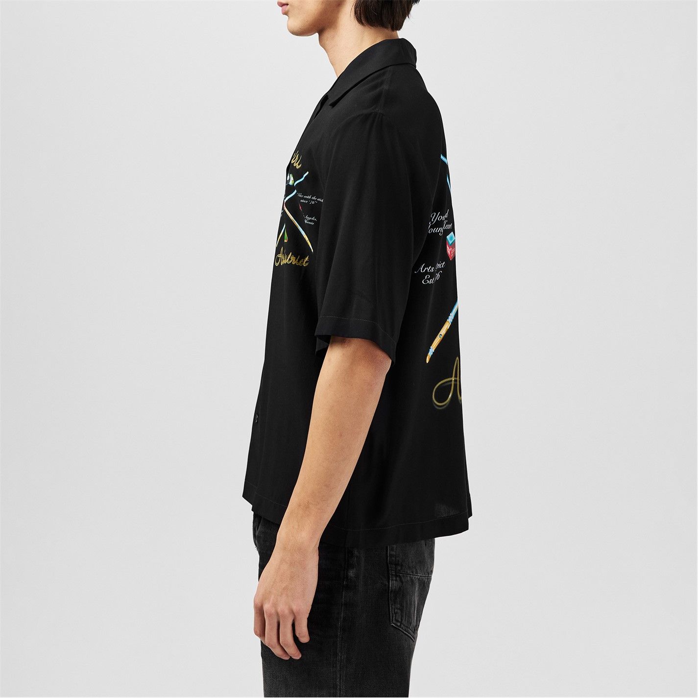 Amiri AMIRI Pool Cue Bowling Shirt Size US L / EU 52-54 / 3 - 3 Thumbnail
