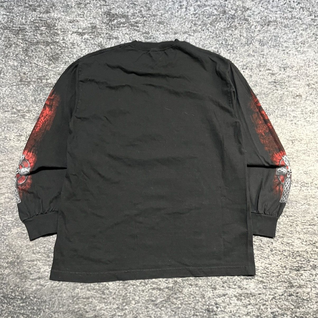 JNCO Vintage Y2K JNCO Style Skull Cross Shirt Longsleeve Grunge Size US L / EU 52-54 / 3 - 7 Thumbnail