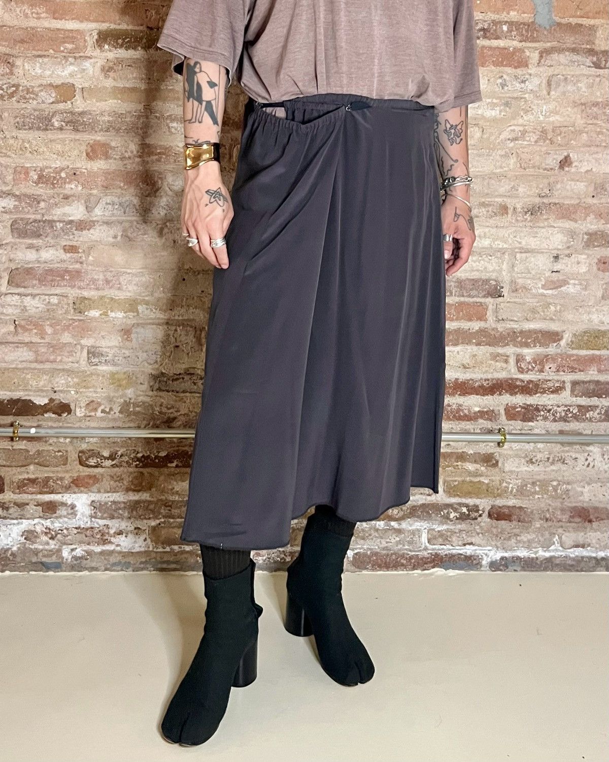 Maison Margiela S/S 2001 ARTISANAL RUNWAY OVERSIZED PANELED SKIRT Size 28" / US 6 / IT 42 - 5 Thumbnail
