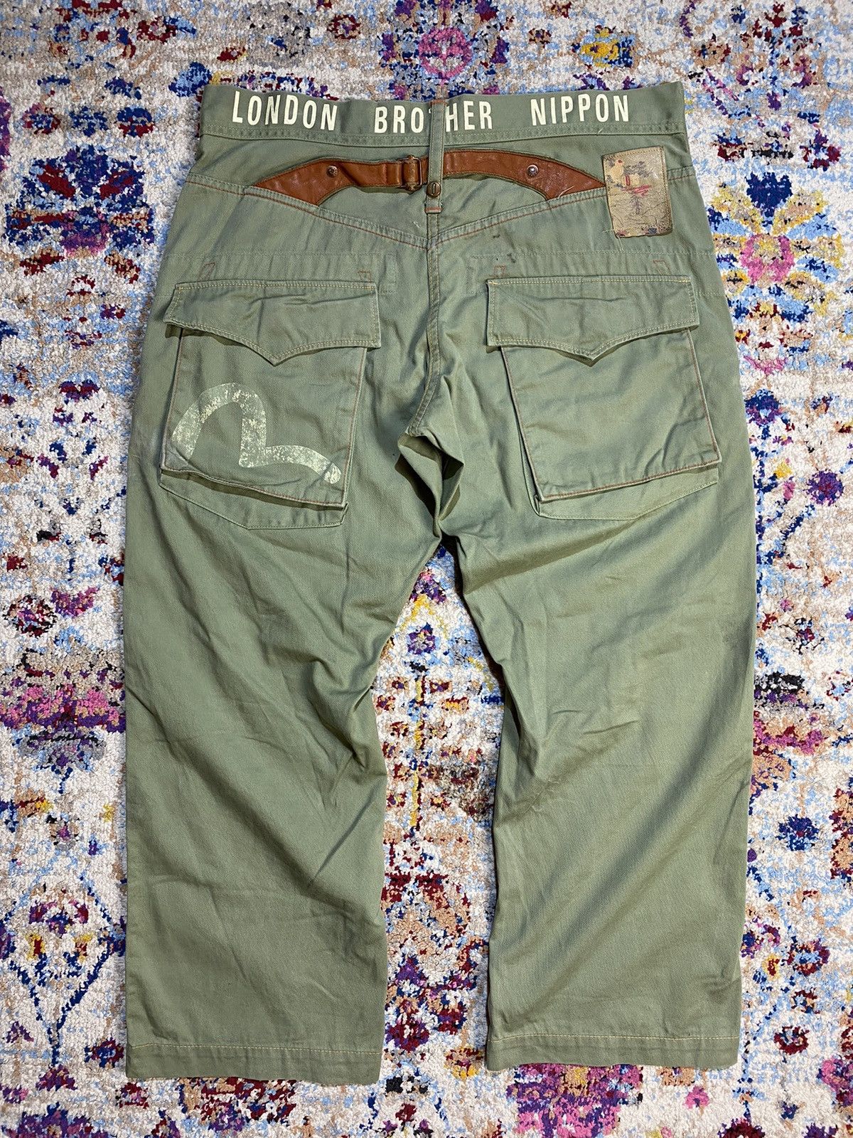 Evisu × Vintage Evisu Lot 9055 London Brother Nippon Fatigue Pants W36 Size US 36 / EU 52 - 1 Thumbnail