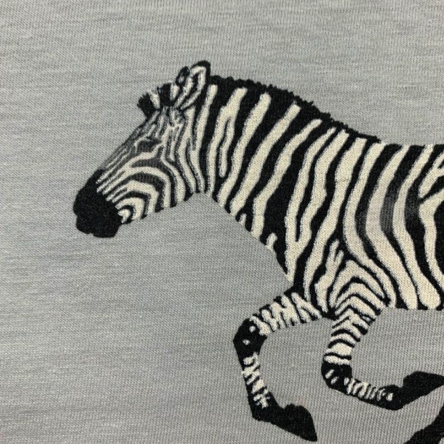 Nike VINTAGE Nike T Shirt USA Rare 1984 Running LS 80s Zebra Wild Race Cheyenne Zoo Shirt Mens Medium Blue USA Graphic Tee Size US M / EU 48-50 / 2 - 4 Thumbnail