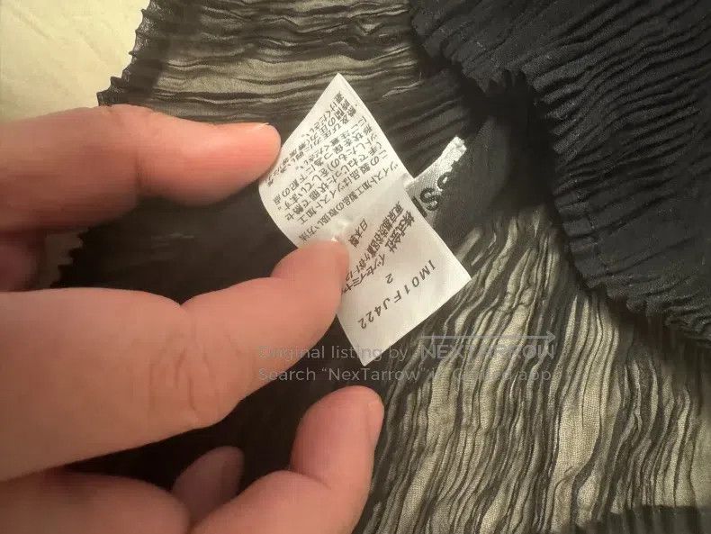 Issey Miyake Issey Miyake Black Willow-Pattern Sheer Turtleneck Top Size M / US 6-8 / IT 42-44 - 3 Thumbnail