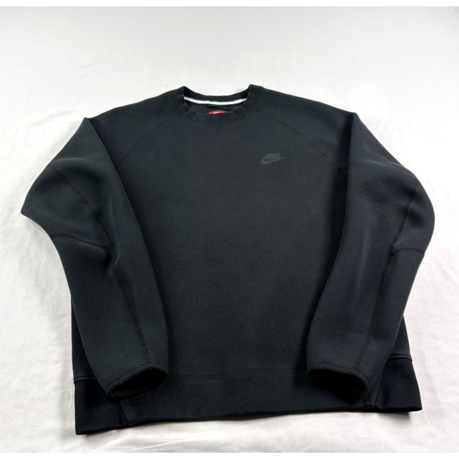 Nike Nike Tech Fleece Sweatshirt Mens M Black Crew Neck Pullover Athleisure Sweatshirt Size US M / EU 48-50 / 2 - 2 Thumbnail