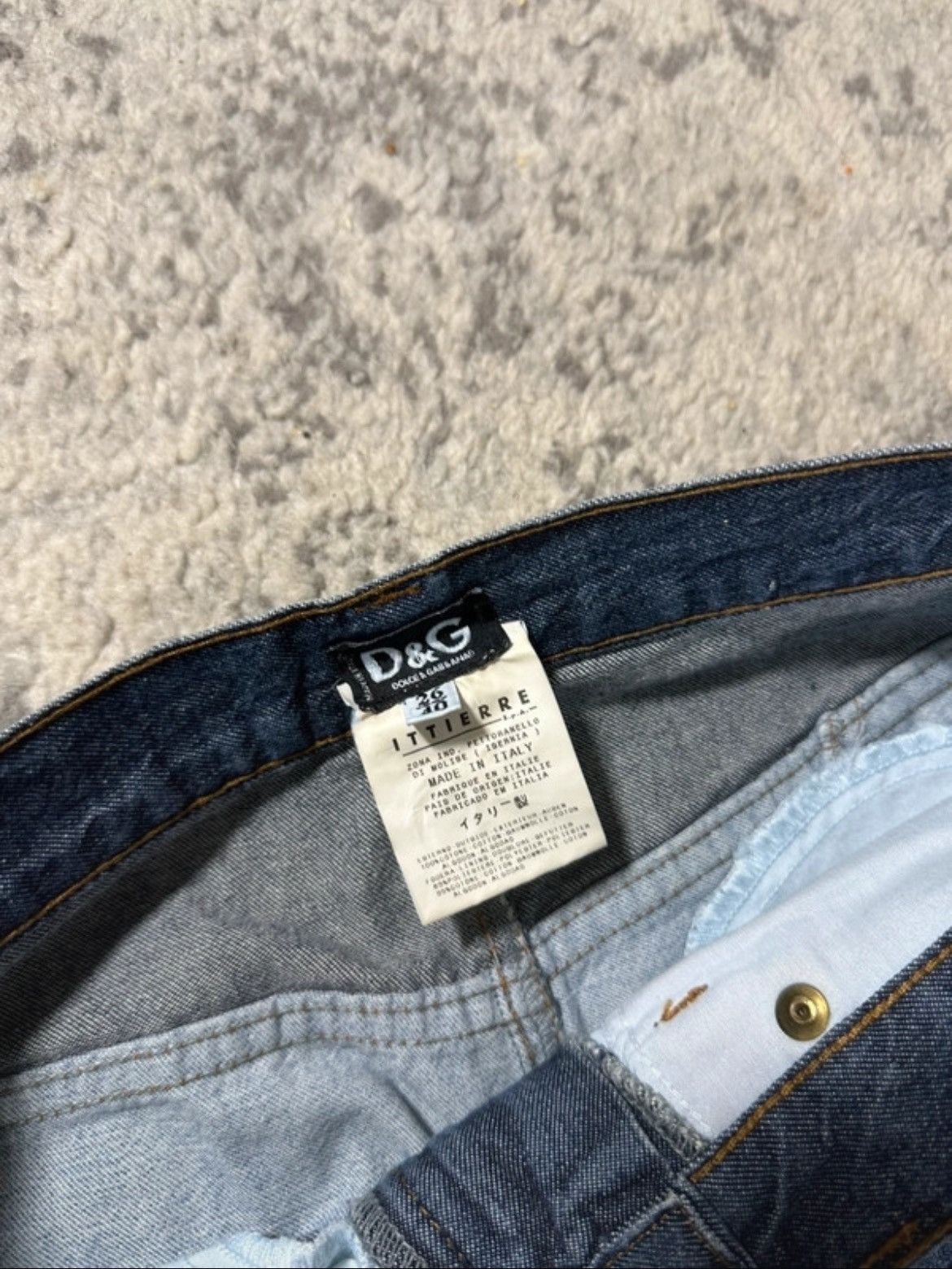 Dolce & Gabbana Multi Denim Patchwork Jeans by Dolce & Gabbana Size 28" / US 6 / IT 42 - 6 Thumbnail
