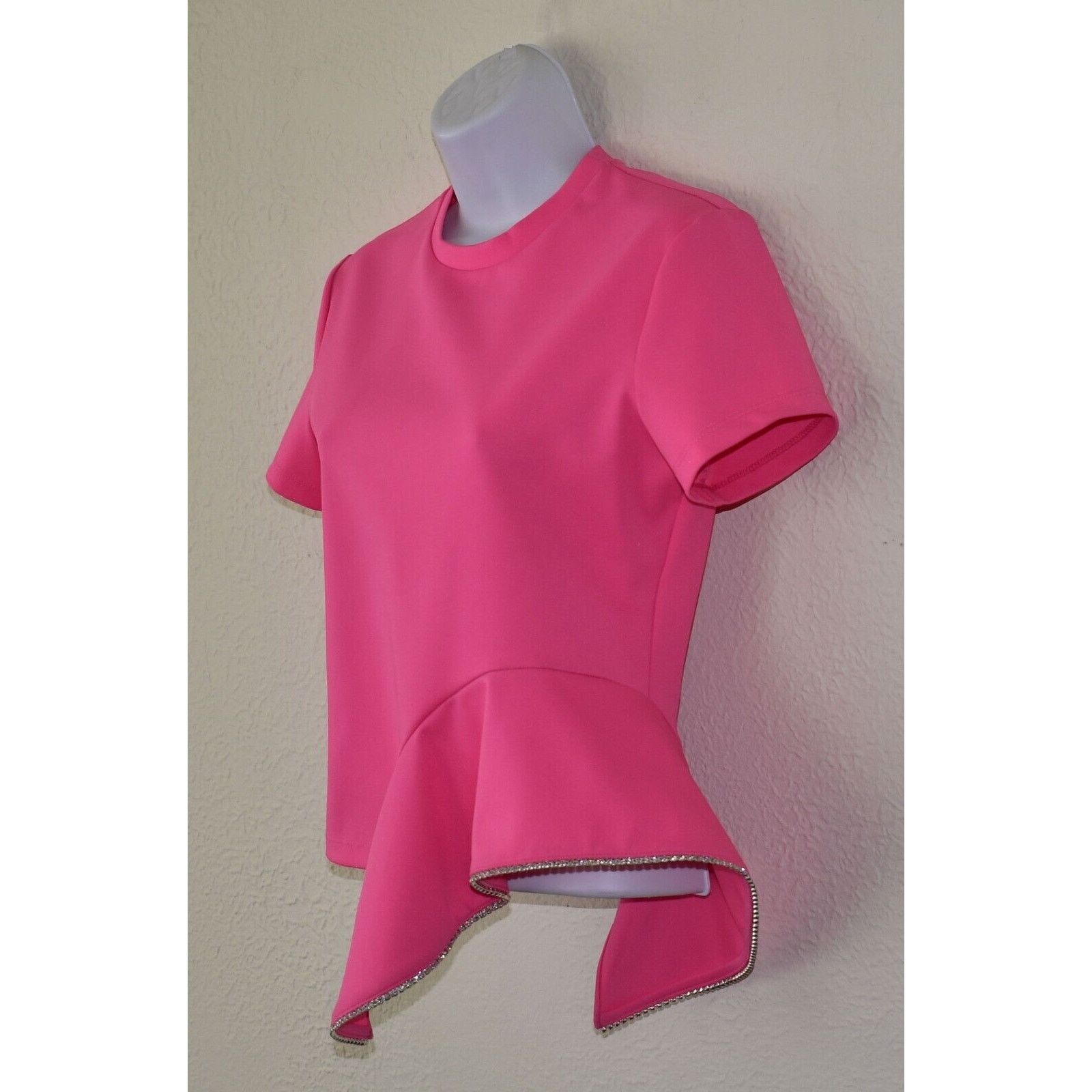 Area C0 NEW AREA BY BARNEY'S NEW YORK Crystal Bottom Trim Top S Size S / US 4 / IT 40 - 4 Thumbnail