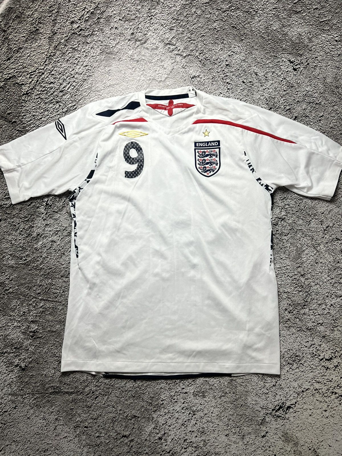 Umbro 2007-2009 England football Wayne Rooney umbro jersey Size US L / EU 52-54 / 3 - 2 Thumbnail
