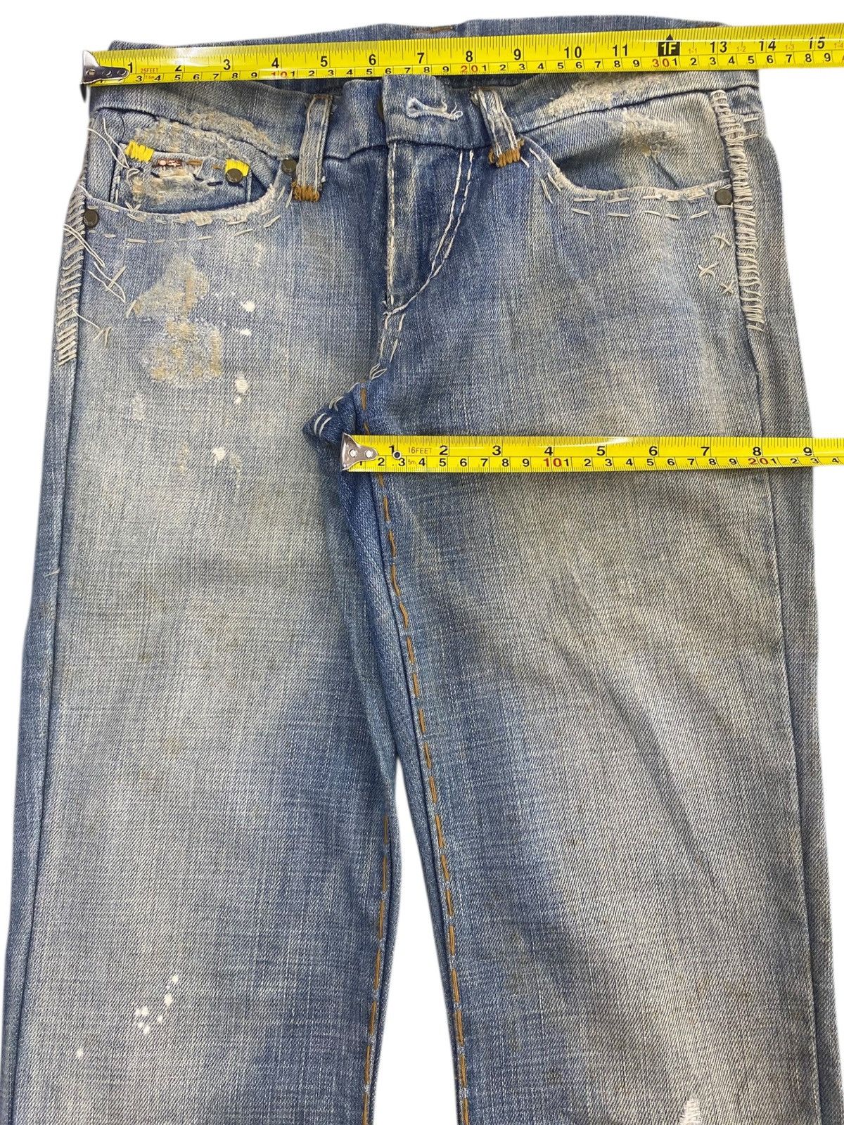 Japanese Brand Japanese Brand Faded Wash Style Flare Jeans Size US 27 - 5 Thumbnail