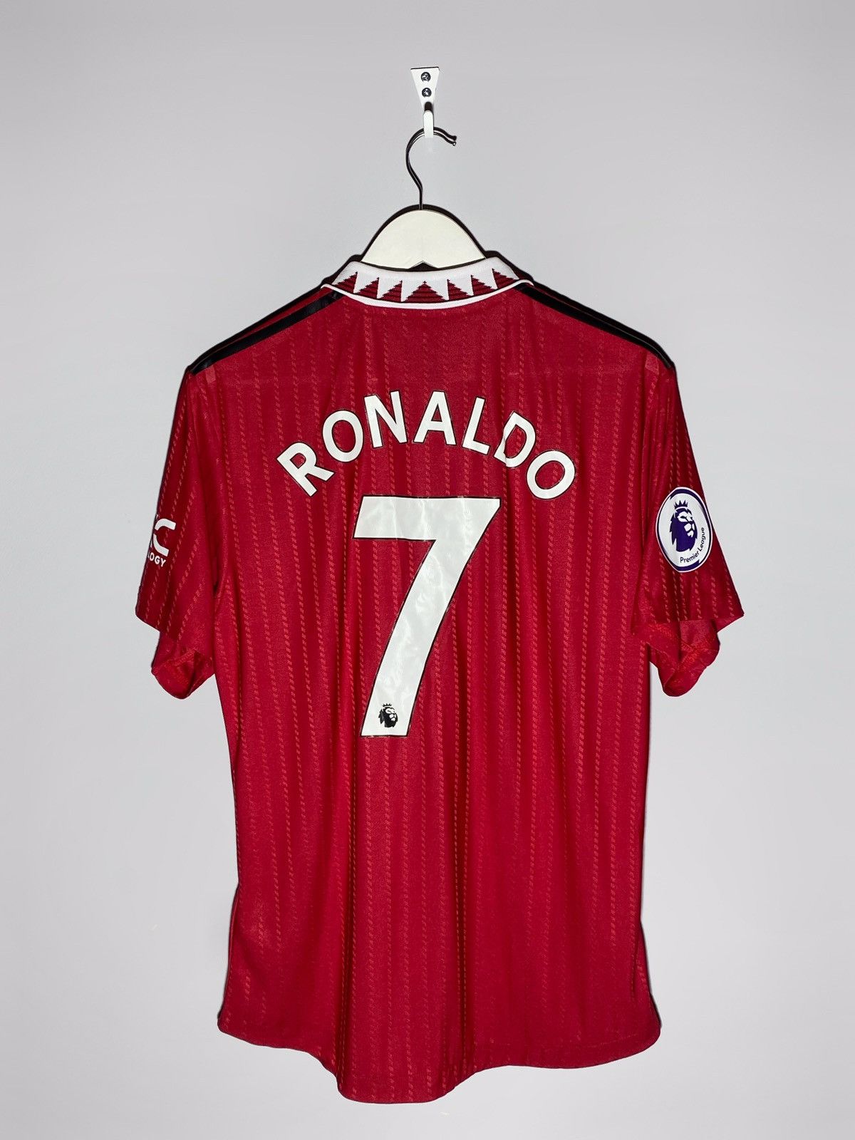 Pre-owned Adidas X Manchester United 7 Cristiano Ronaldo Manchester United Adidas Y2k Jersey In Red