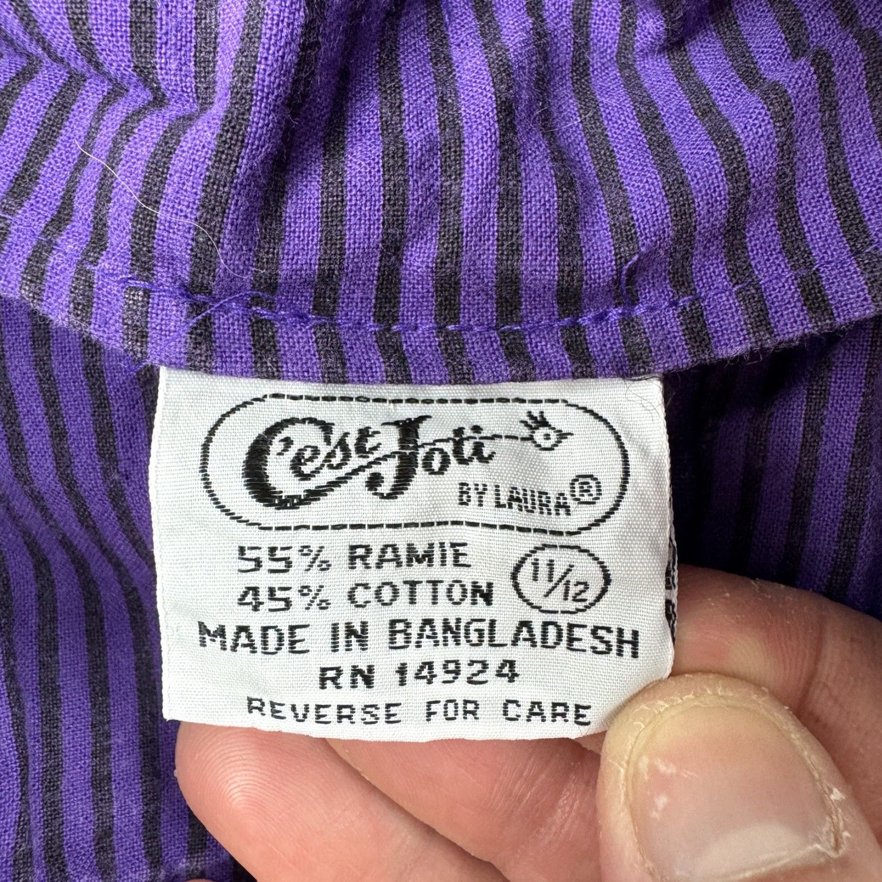 Vintage VINTAGE Laura C’est Jolie Shorts Womens 11/12 High Waist Hipster Purple 1980s 80s Mens? Women’s Size 32" / US 10 / IT 46 - 3 Thumbnail
