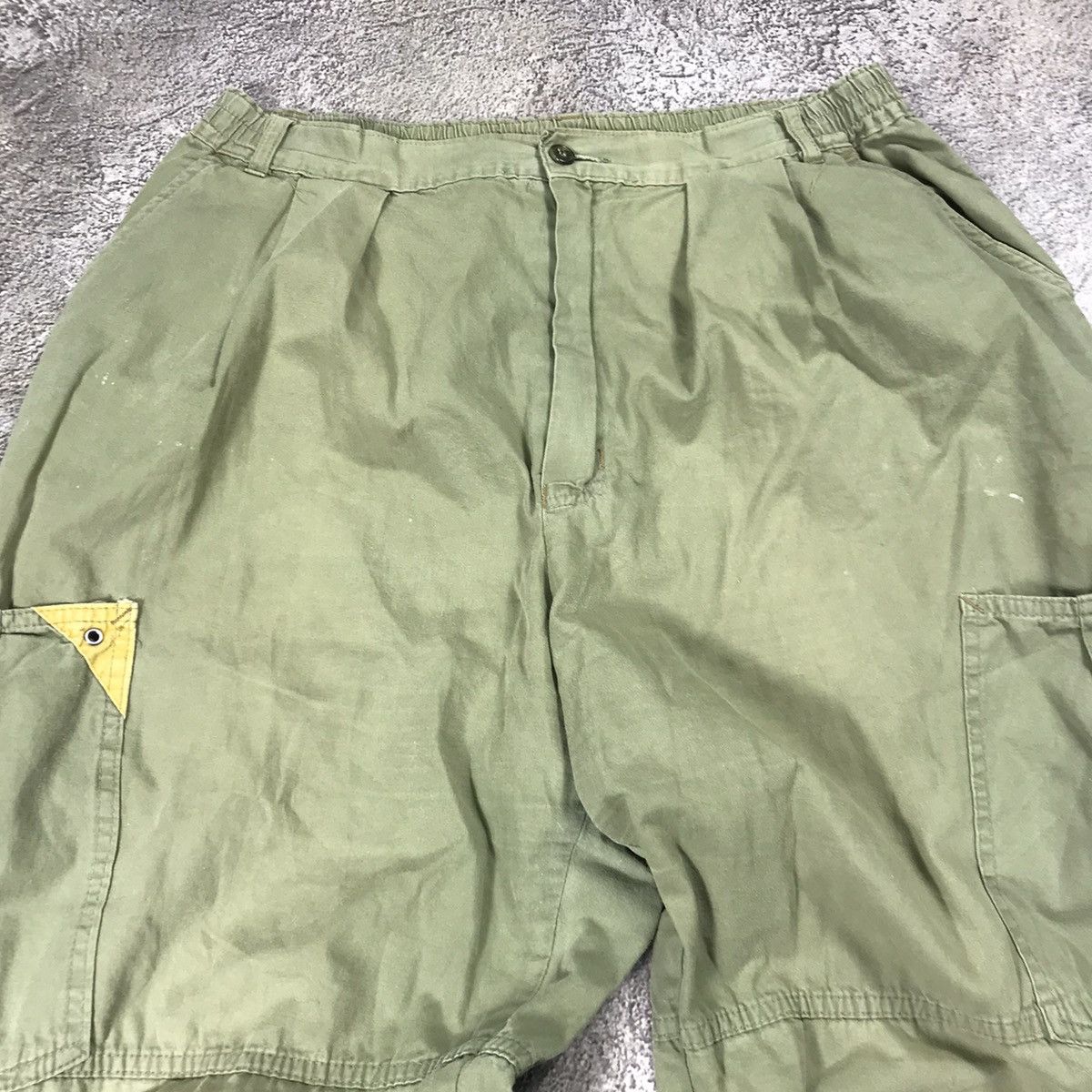 Vintage Vintage 90s Baggy Cargo Pants Faded Olive Grunge Y2K Logo 34 Size US 34 / EU 50 - 3 Thumbnail