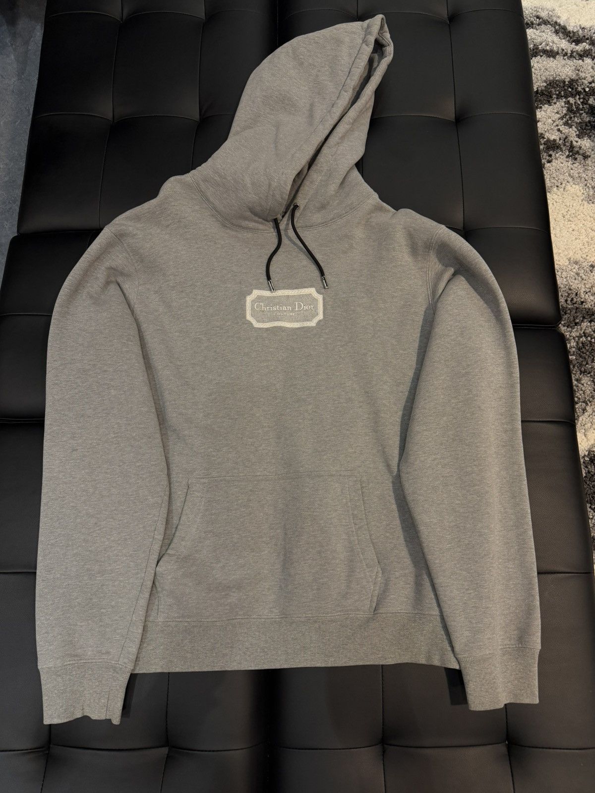 Dior Size L - Dior Couture Hooded Sweatshirt Grey Size US L / EU 52-54 / 3 - 1 Thumbnail
