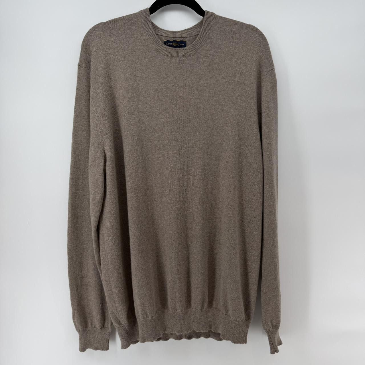 Club Room Club Room Cotton Cashmere Crewneck Sweater Brown Size XL Size US XL / EU 56 / 4 - 1 Thumbnail