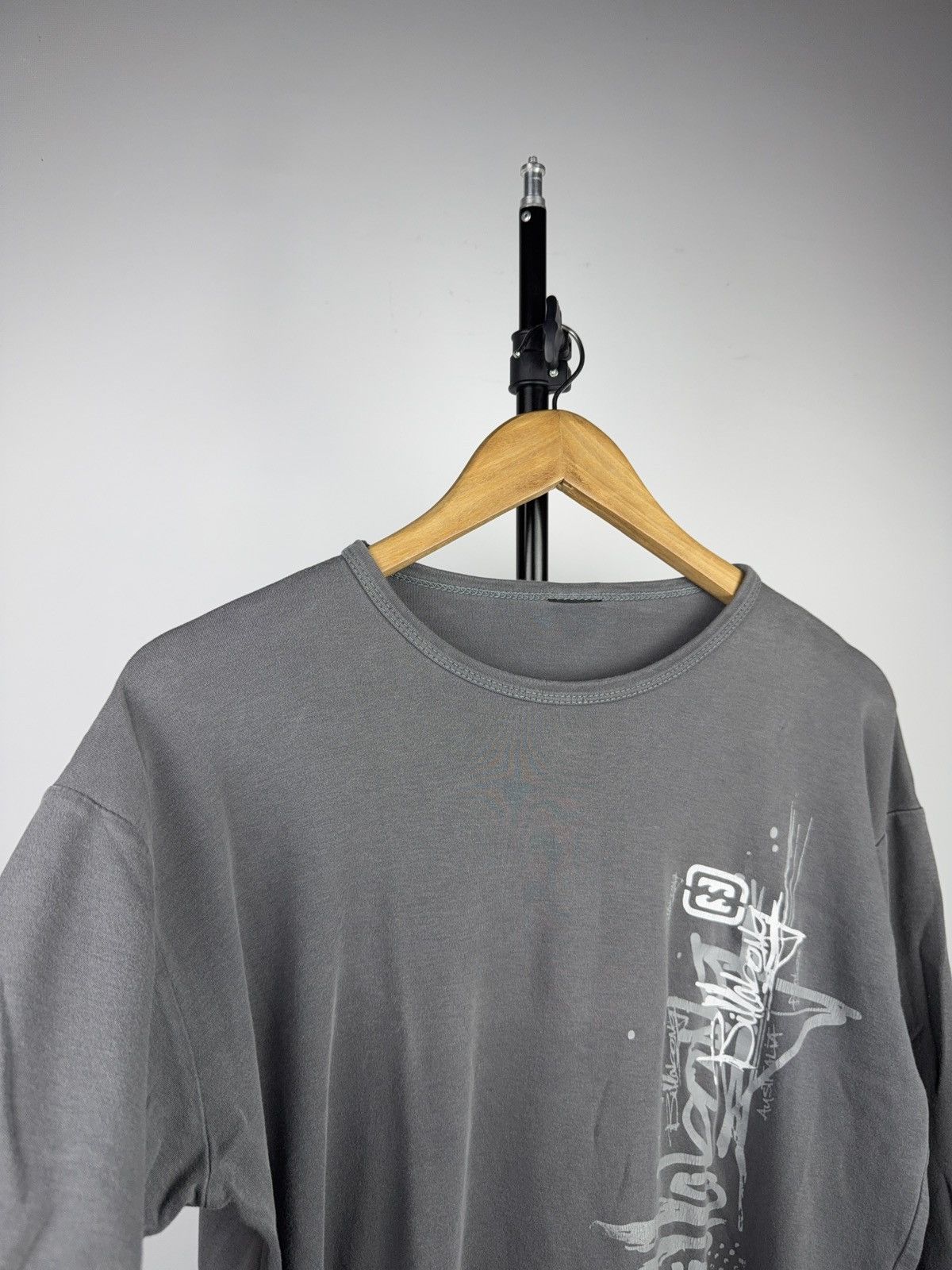 Billabong Surf Retro Billabong Grey Long Sleeve Graphic Logo T-Shirt Size US S / EU 44-46 / 1 - 3 Thumbnail