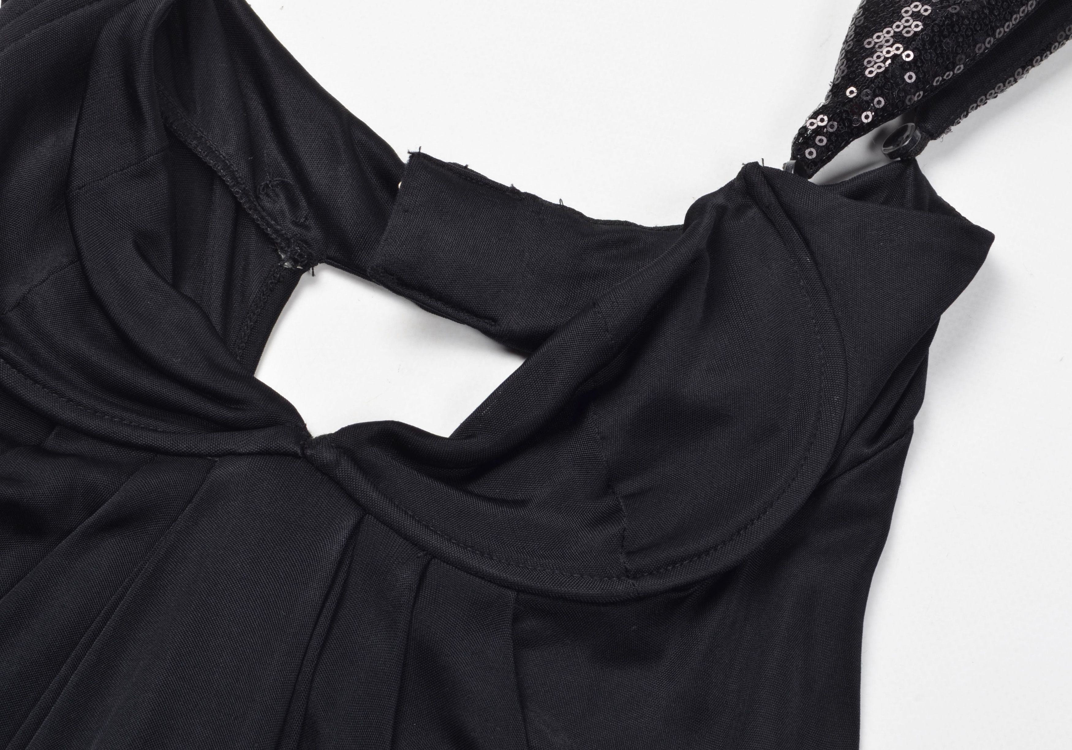 Miss Sixty Miss Sixty Vintage Y2K Coquette Glam Little Black Dress Size S / US 4 / IT 40 - 6 Thumbnail