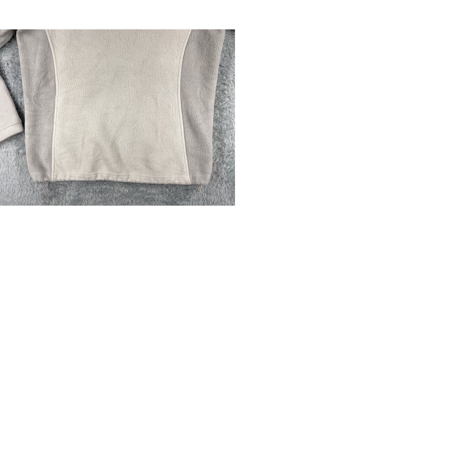 The North Face The North Face Jacket Women Large Beige Gray Full Zip Mock Neck Polyester Fleece Size L / US 10 / IT 46 - 10 Thumbnail